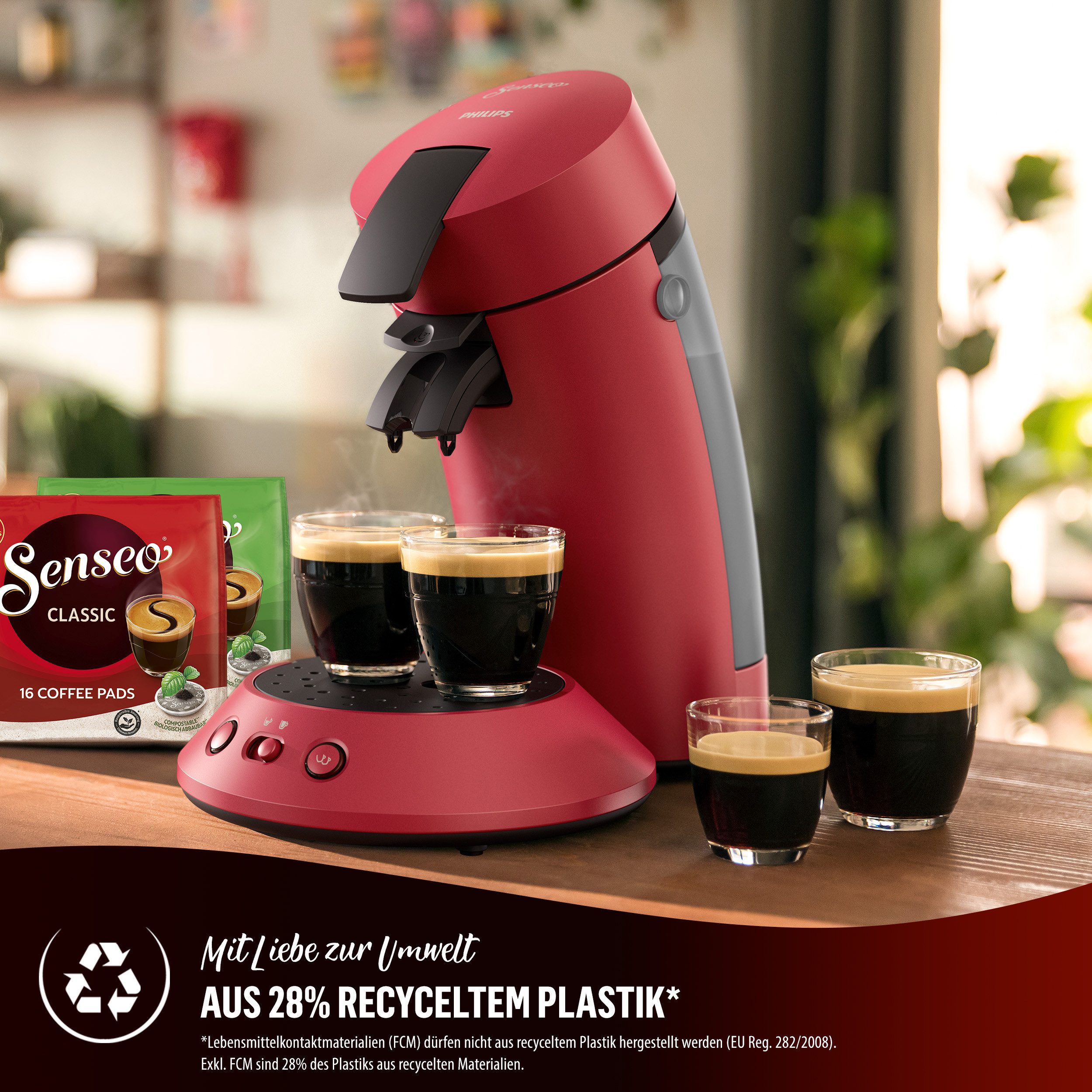 Senseo Koffiepadautomaat Original Plus CSA210/60, met twee koffie-instellingen