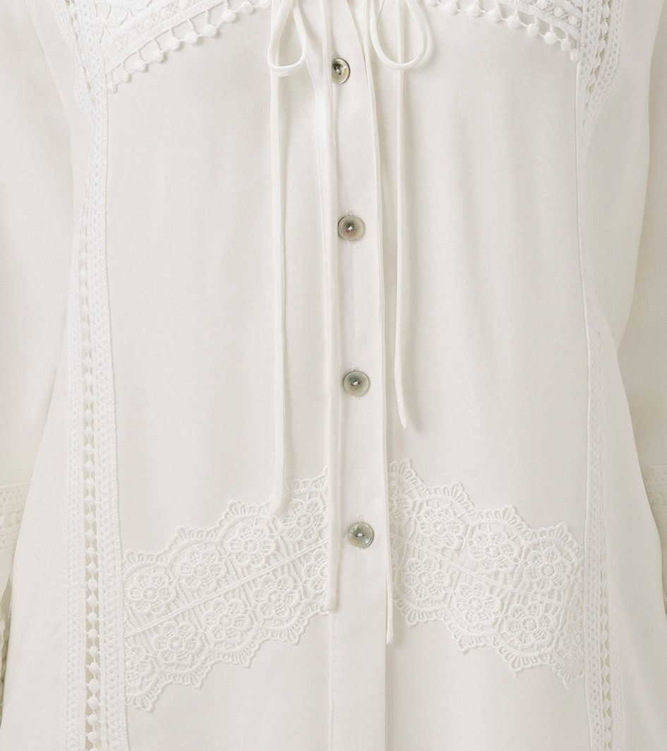 Aniston CASUAL Overhemdblouse rijkelijk versierd met verschillende soorten kant - nieuwe collectie
