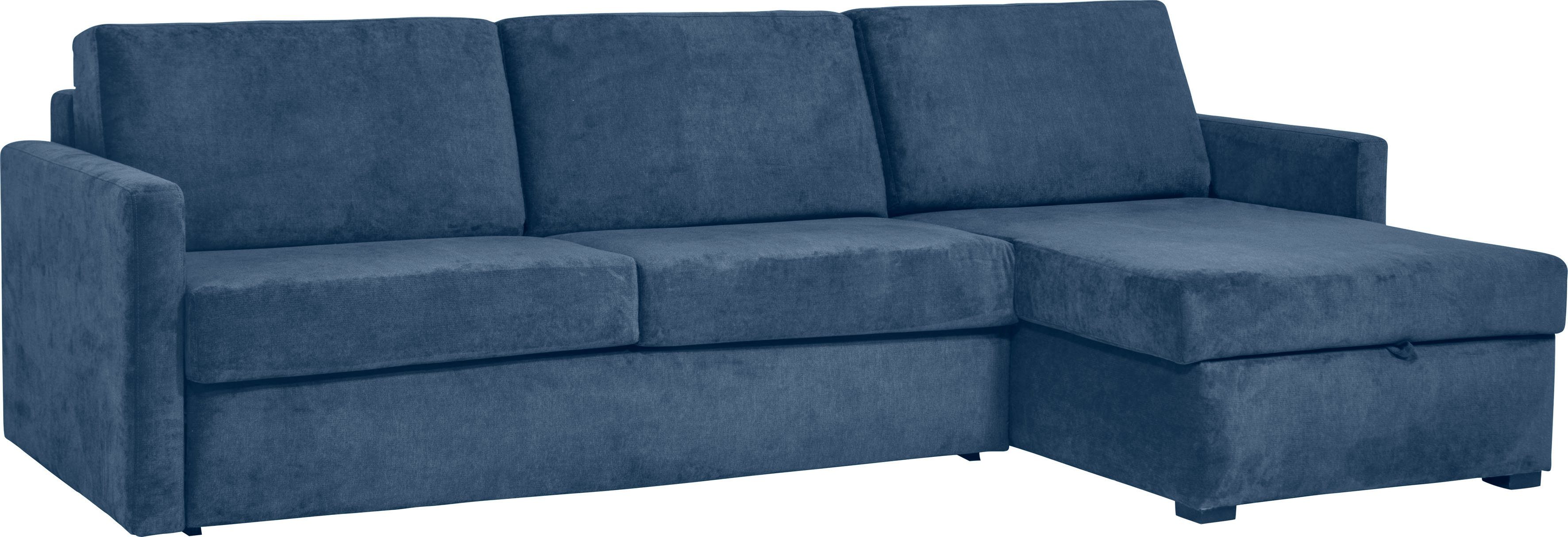 Places of Style Slaapbank GOLDPOINT hoekbank 264 cm, ligoppervlak (140/200 cm), L-vorm, Slaapfunctie, Bonell-binnenveringsmatras en volwaardige bedfunctie