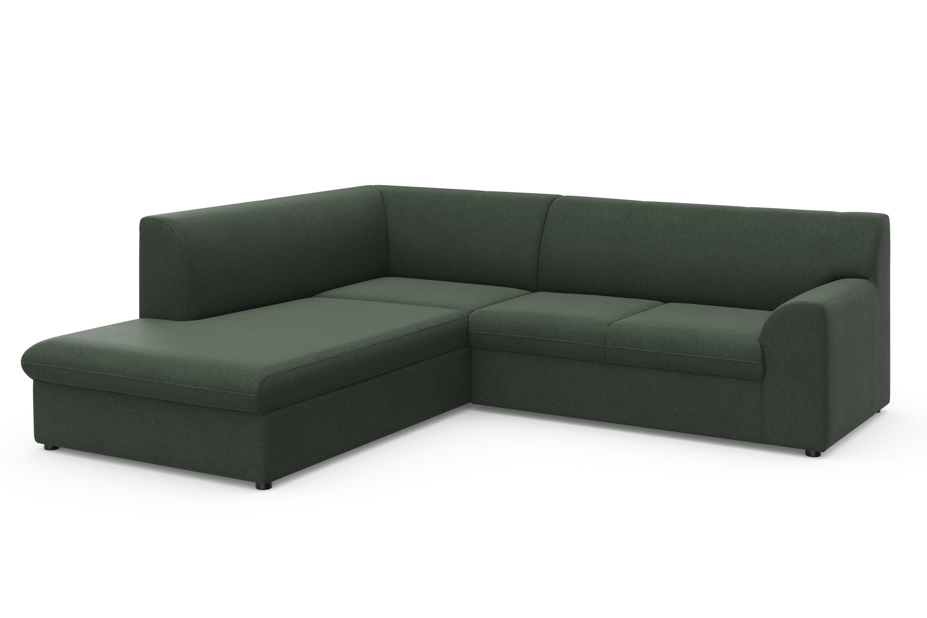 DOMO collection Hoekbank Topper L-vorm met ottomane, naar keuze met slaapfunctie