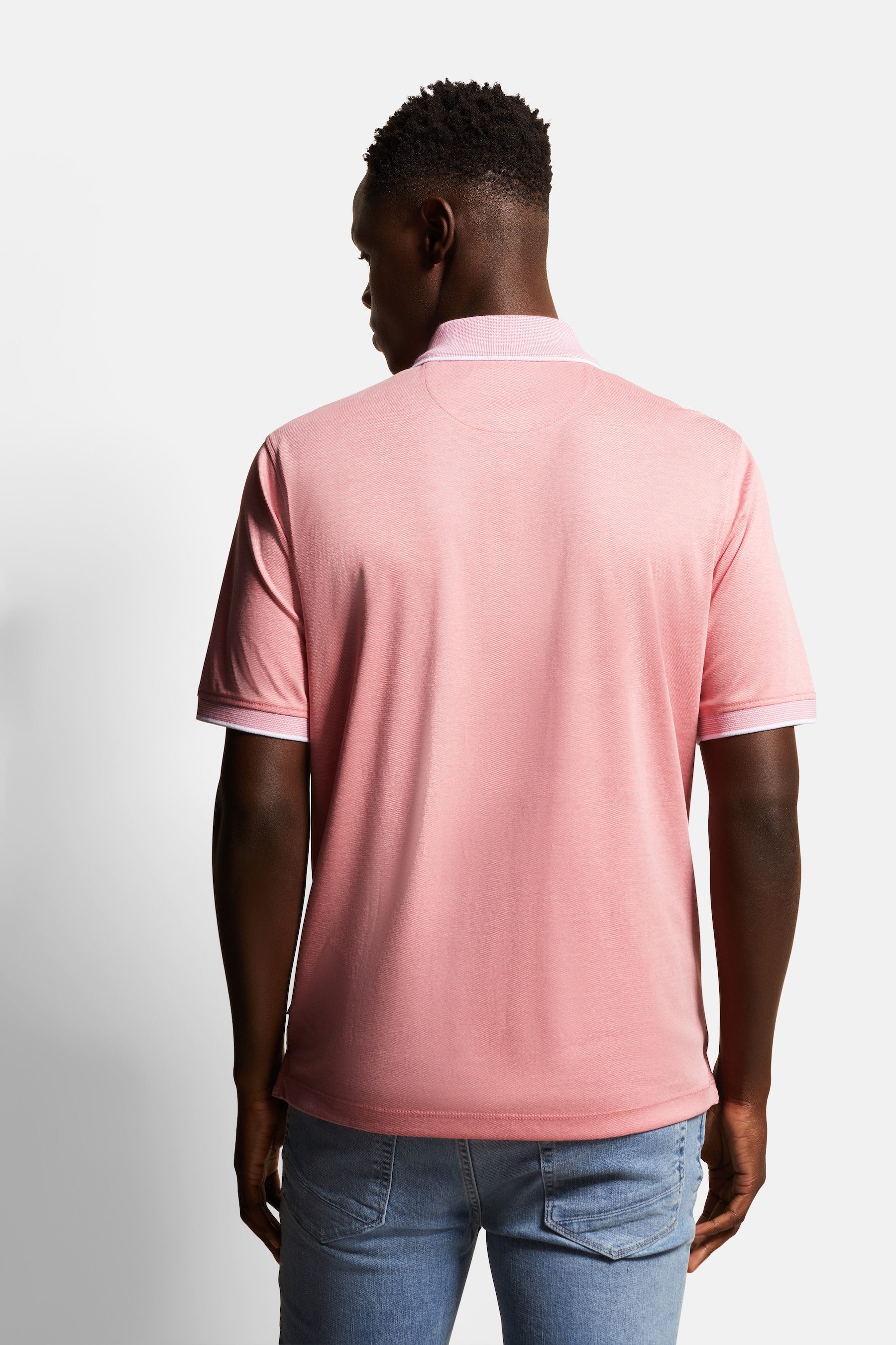 Bugatti Poloshirt met contraststrepen