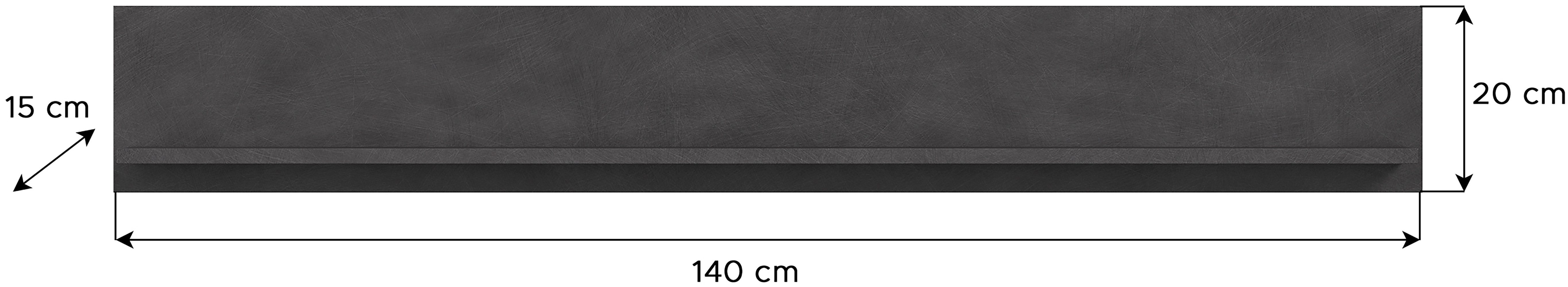 INOSIGN Wandrek Aosta, breedte 140 cm, in verschillende kleuruitvoeringen