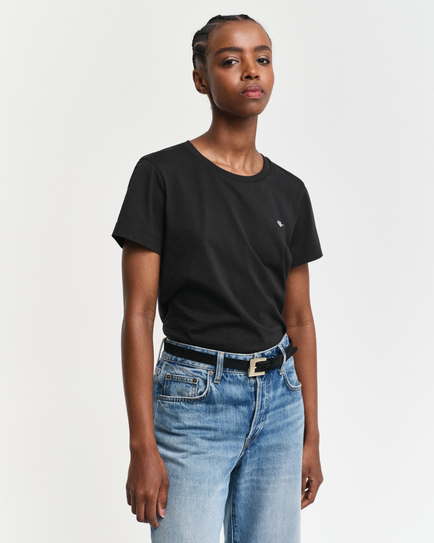 Gant T-shirt REG SHIELD KA T-SHIRT met een klein geborduurd wapenschild op de borst