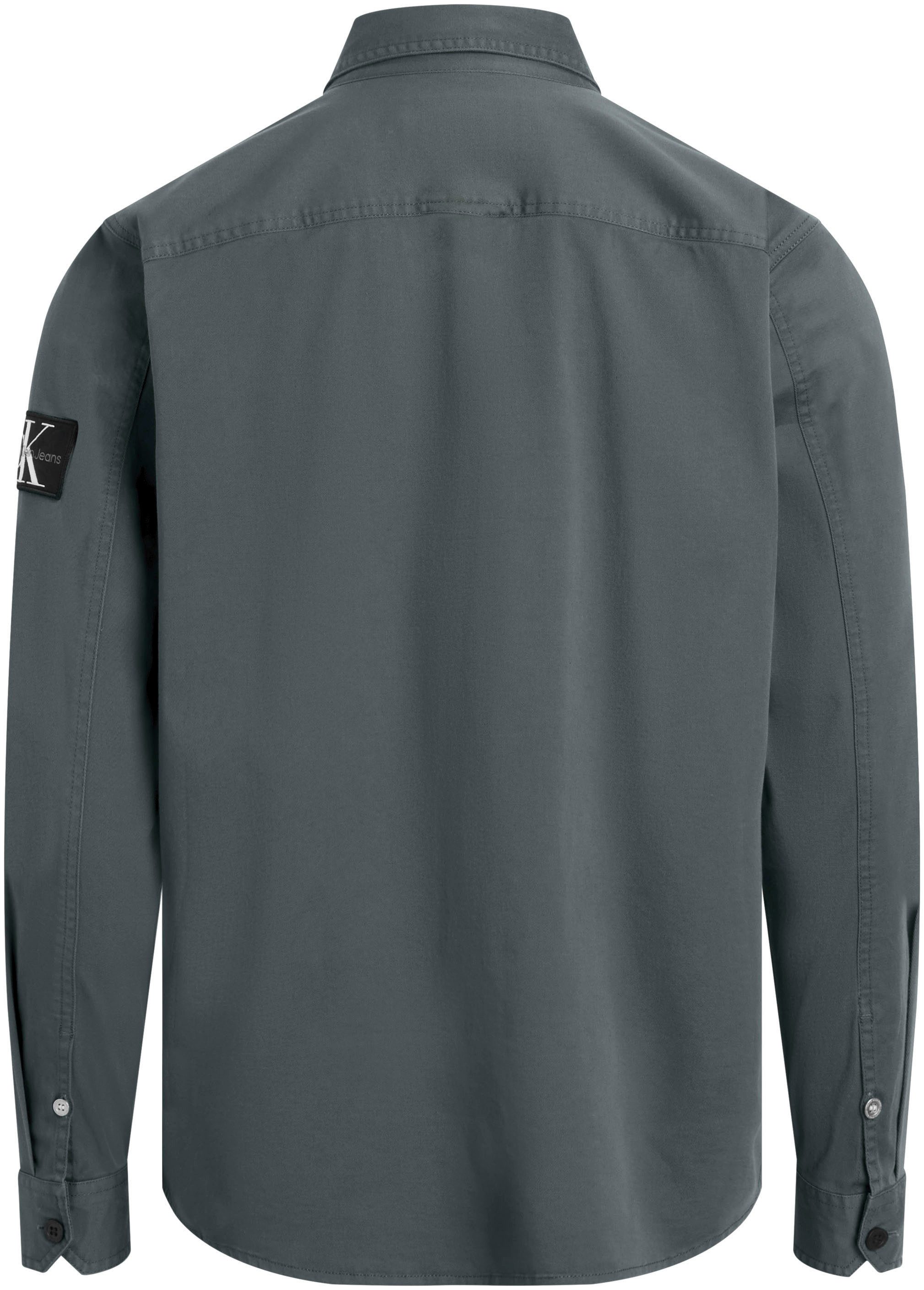 Calvin Klein Overhemd met lange mouwen MONOLOGO BADGE RELAXED SHIRT