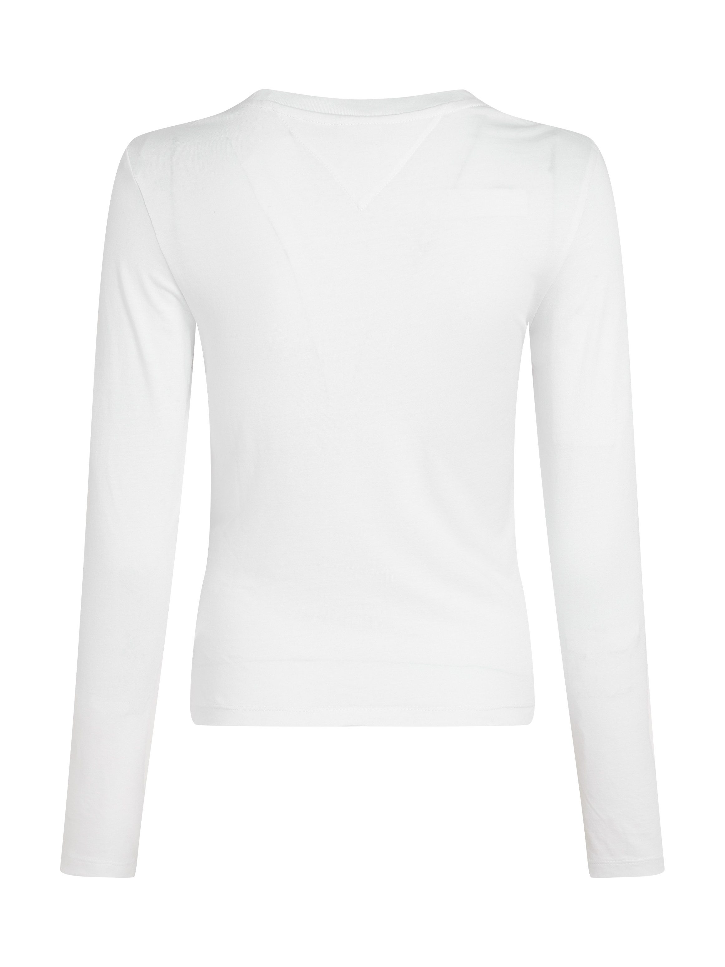 Tommy Jeans Curve T-shirt TJW SLIM ESSENTIAL LOGO 2 LS EXT in grote maten met logo-opschrift