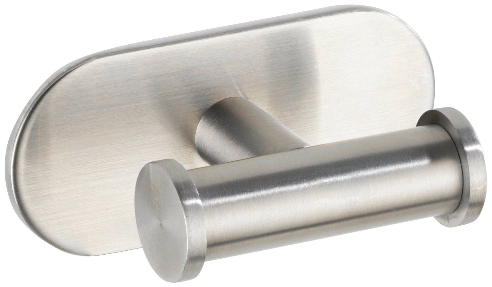 WENKO Dubbele haak Orea (1 stuk) handdoekhouders maat L/B/H: 6,5/10/4,5 cm zilver(kleur)