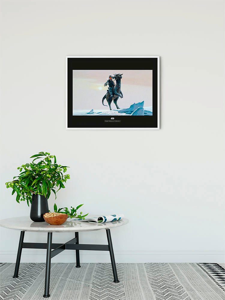 Komar Wanddecoratie Star Wars Classic RMQ Hoth Tauntaun Wanddecoratie voor de kinderkamer - zonder lijst (1 stuk)