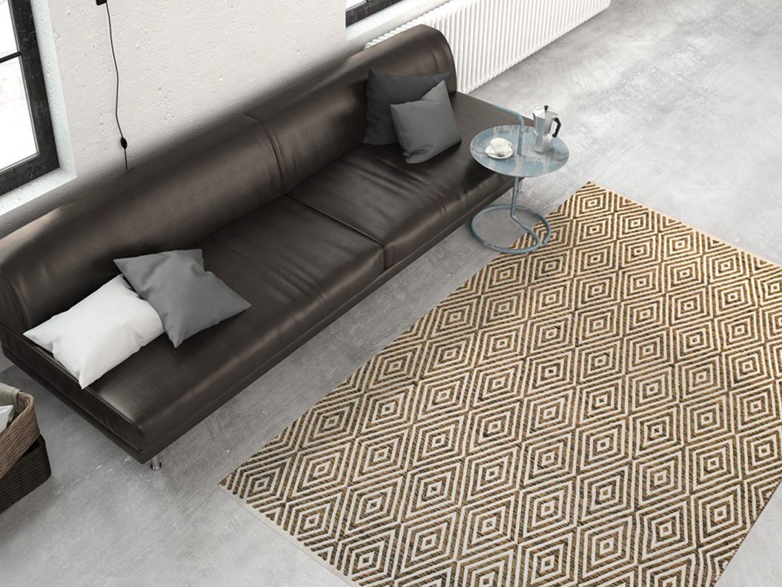 calo-deluxe Vloerkleed Luba 333 puur katoen, woonkamer