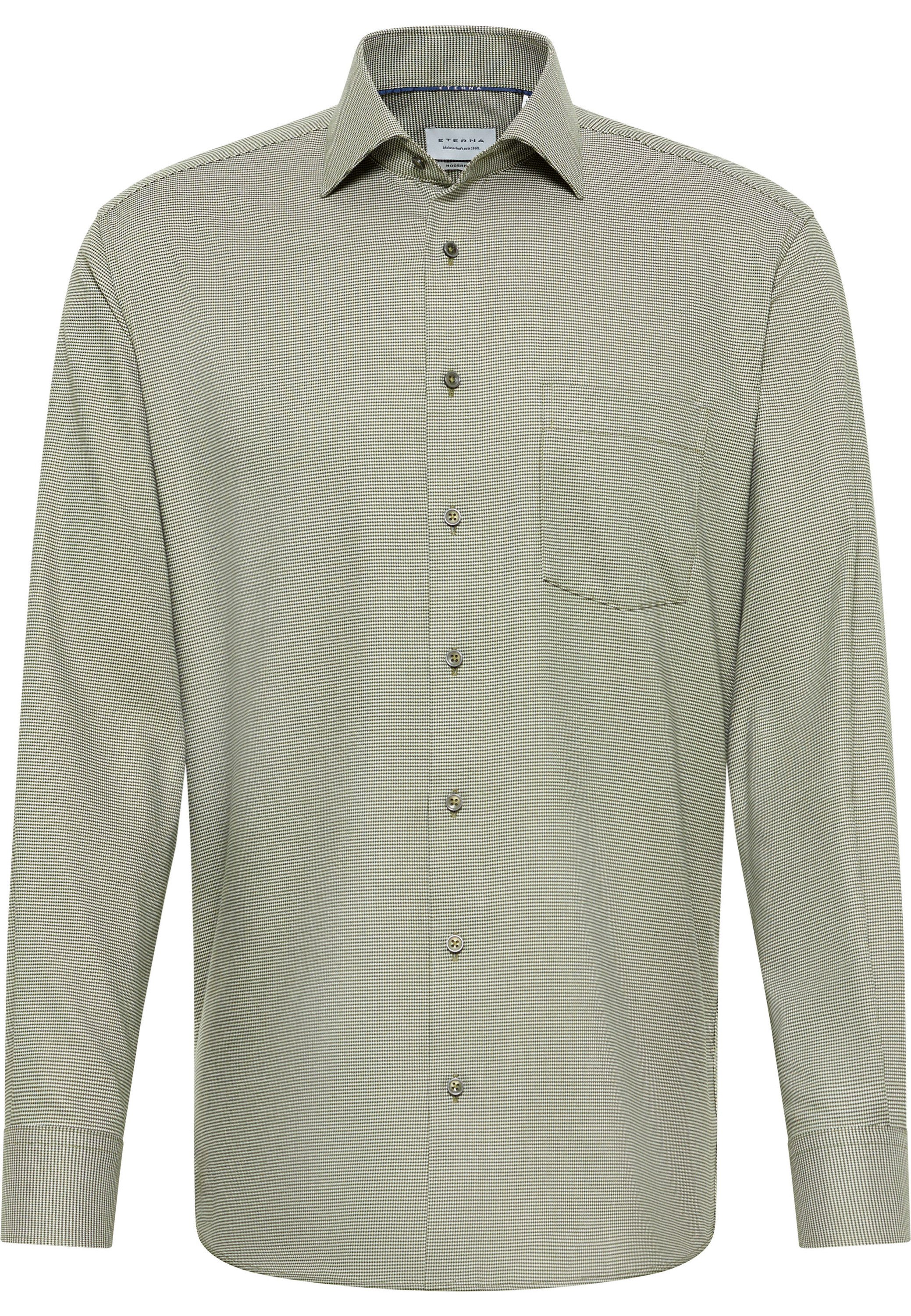 Eterna Overhemd met lange mouwen MODERN FIT NON IRON (strijkvrij)