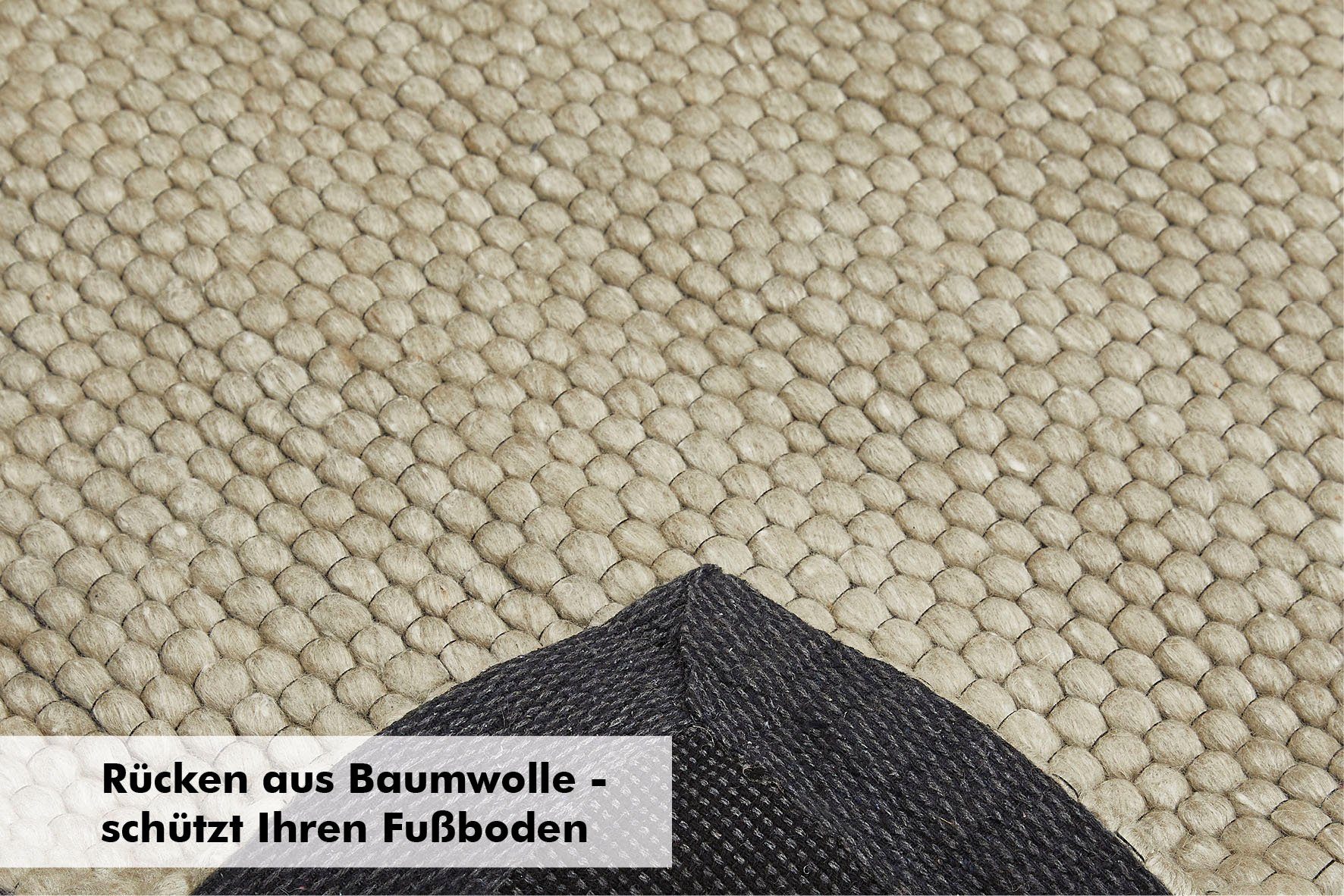 Barbara Becker Vloerkleed Brave Handgeweven, materiaal 50% wol, 50% viscose, met de hand geweven, gemêleerde look
