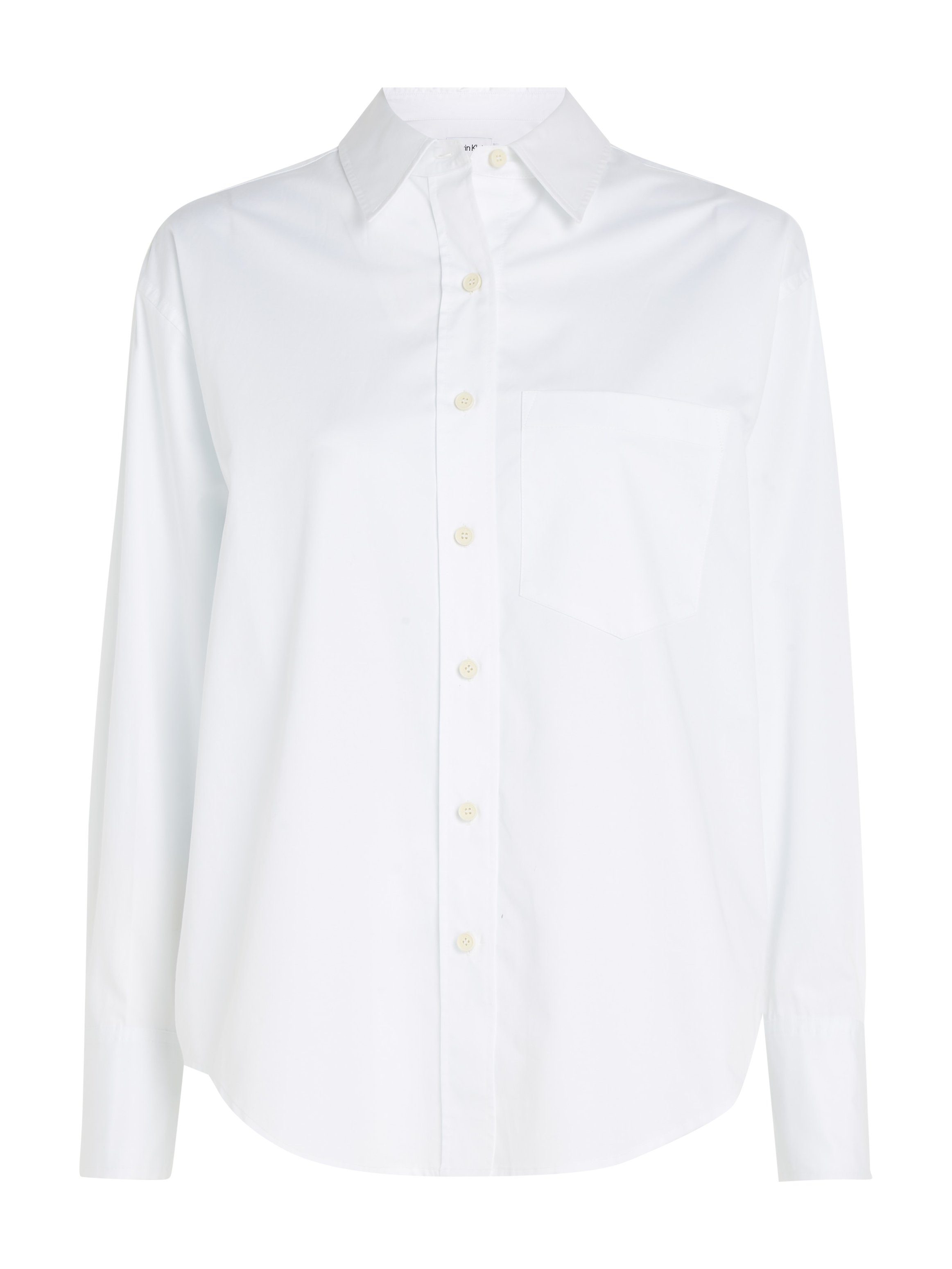 Calvin Klein Overhemdblouse RELAXED COTTON SHIRT met doorknoopsluiting