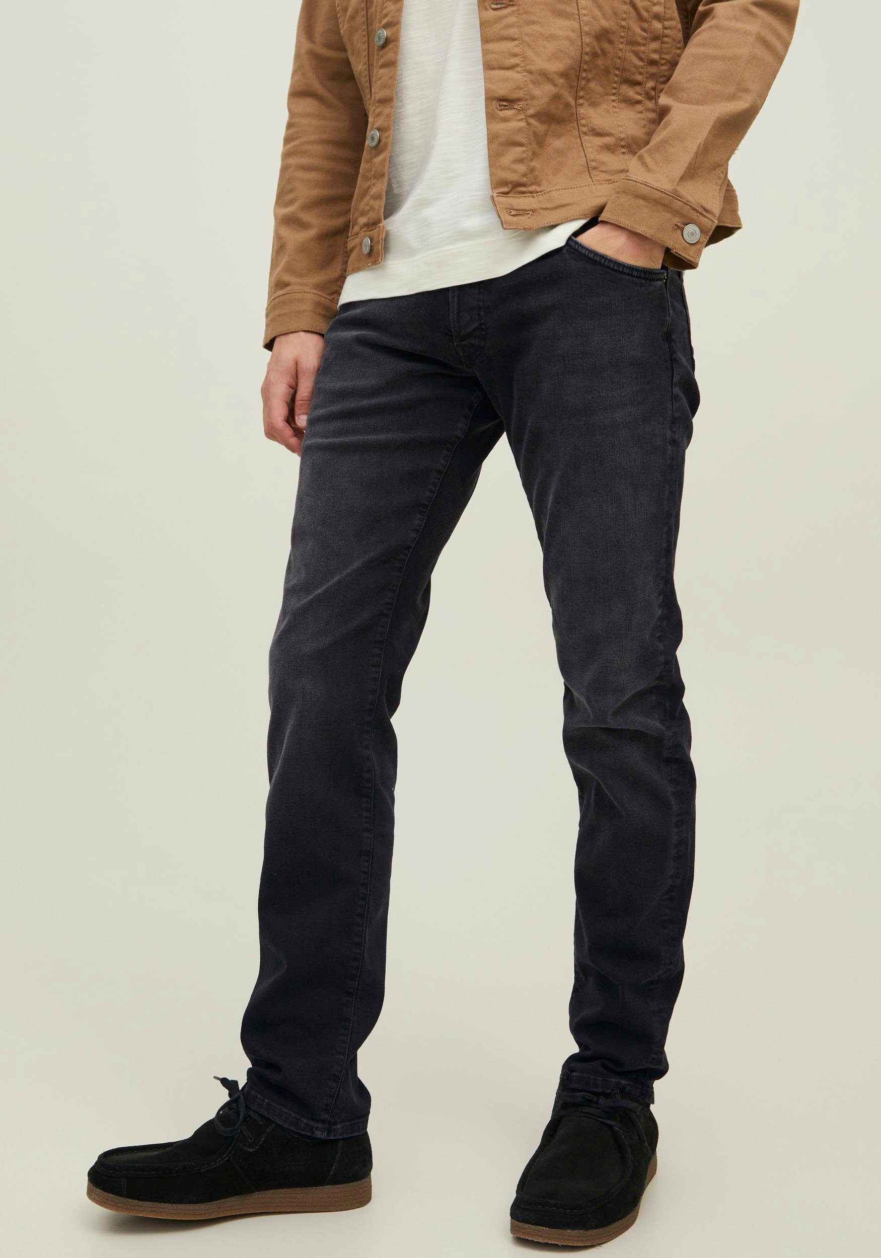 Jack & Jones Slim fit jeans JJIGLENN JJFOX JOS 047 50SPS heren slim fit jeans maat 31 zwart