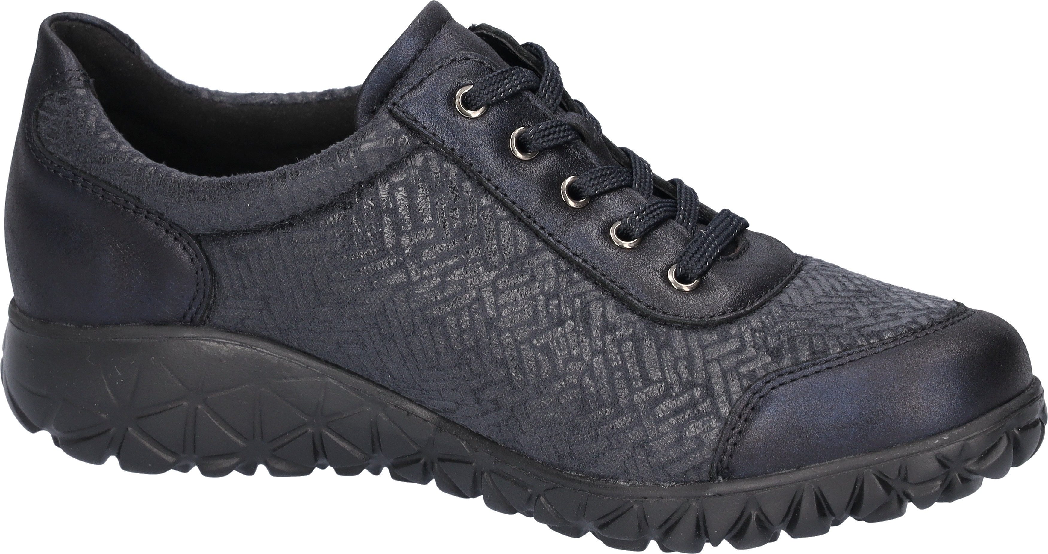 Waldläufer Sneakers HAVY-SOFT vrijetijdsschoen, lage schoen, veterschoen in comfortwijdte h = zeer breed