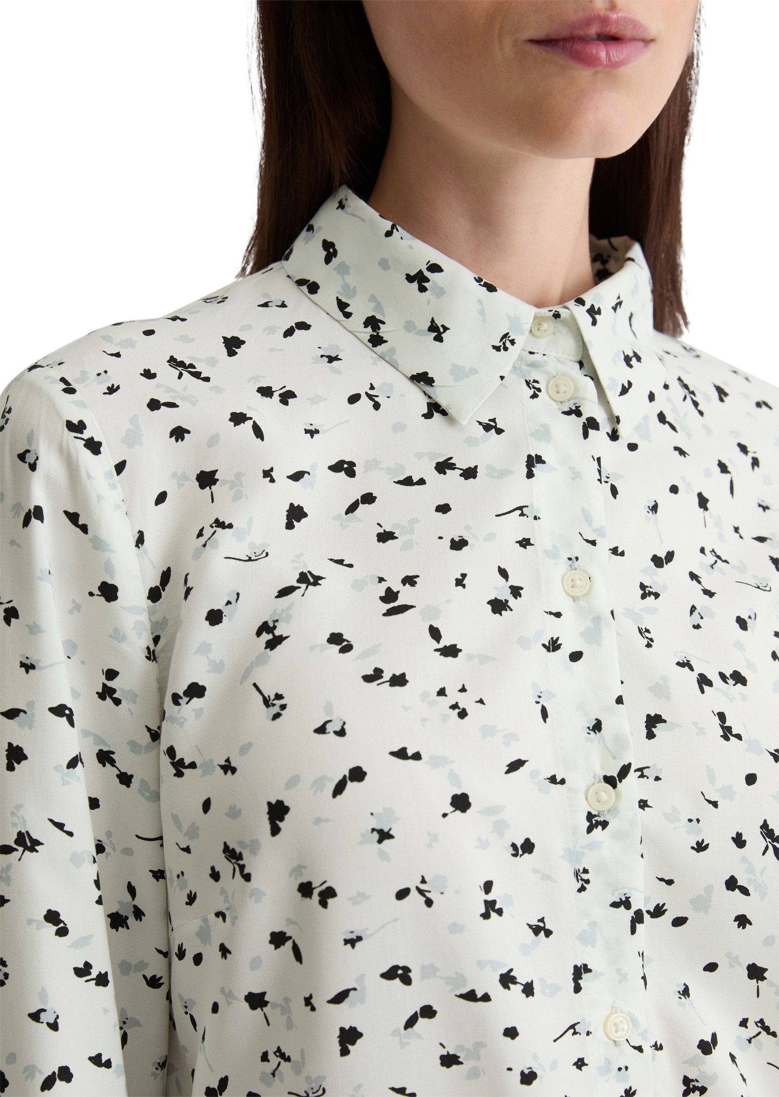 Marc O'Polo Gedessineerde blouse Kentkraag, regular fit