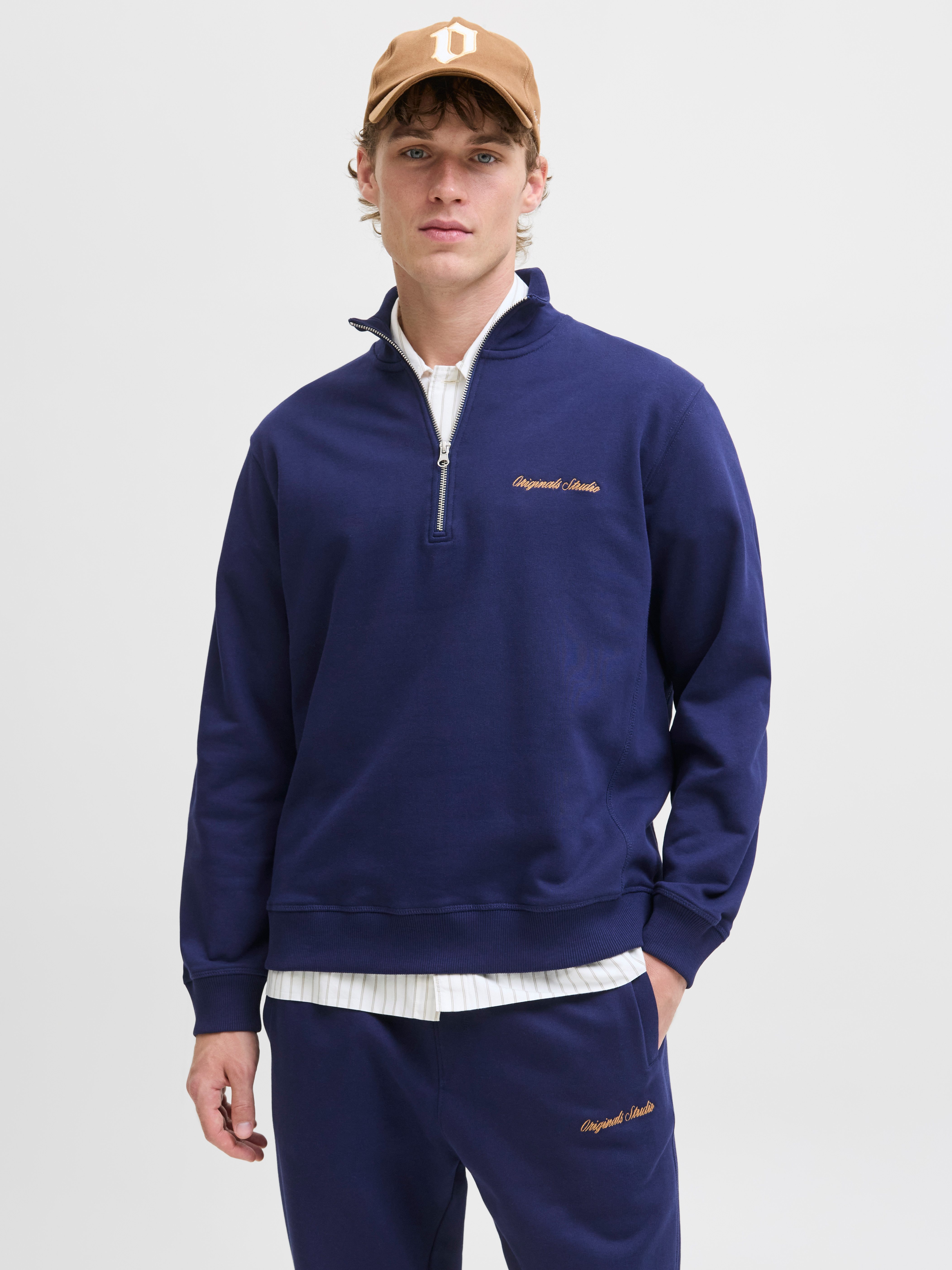 Jack & Jones Sweatshirt JORNORREBRO EMB SWEAT HIGH NECK SN