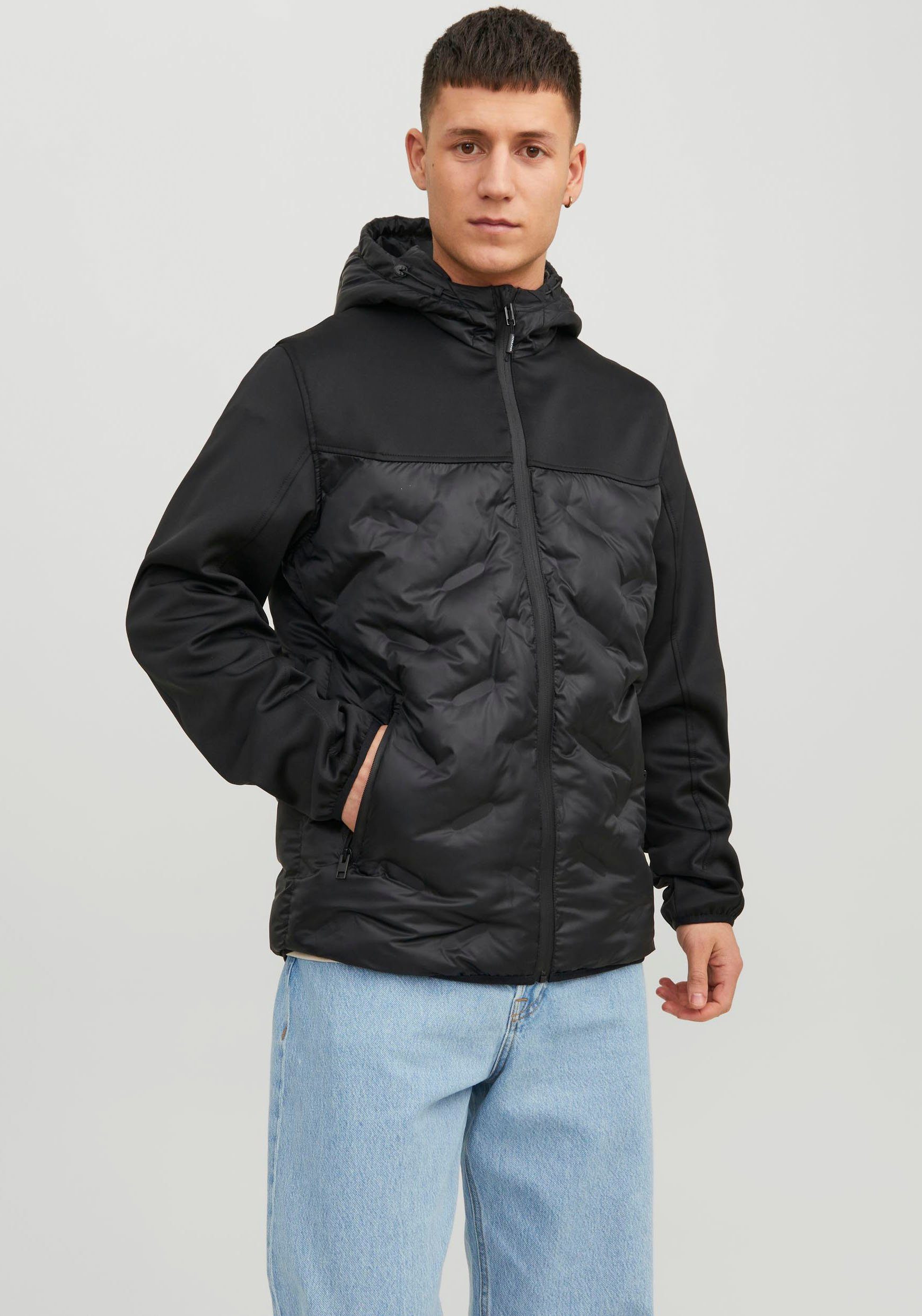 Jack & Jones Gewatteerde jas JJEMULTI HEAT QUILTED JACKET NOOS heren winterjassen maat XS zwart