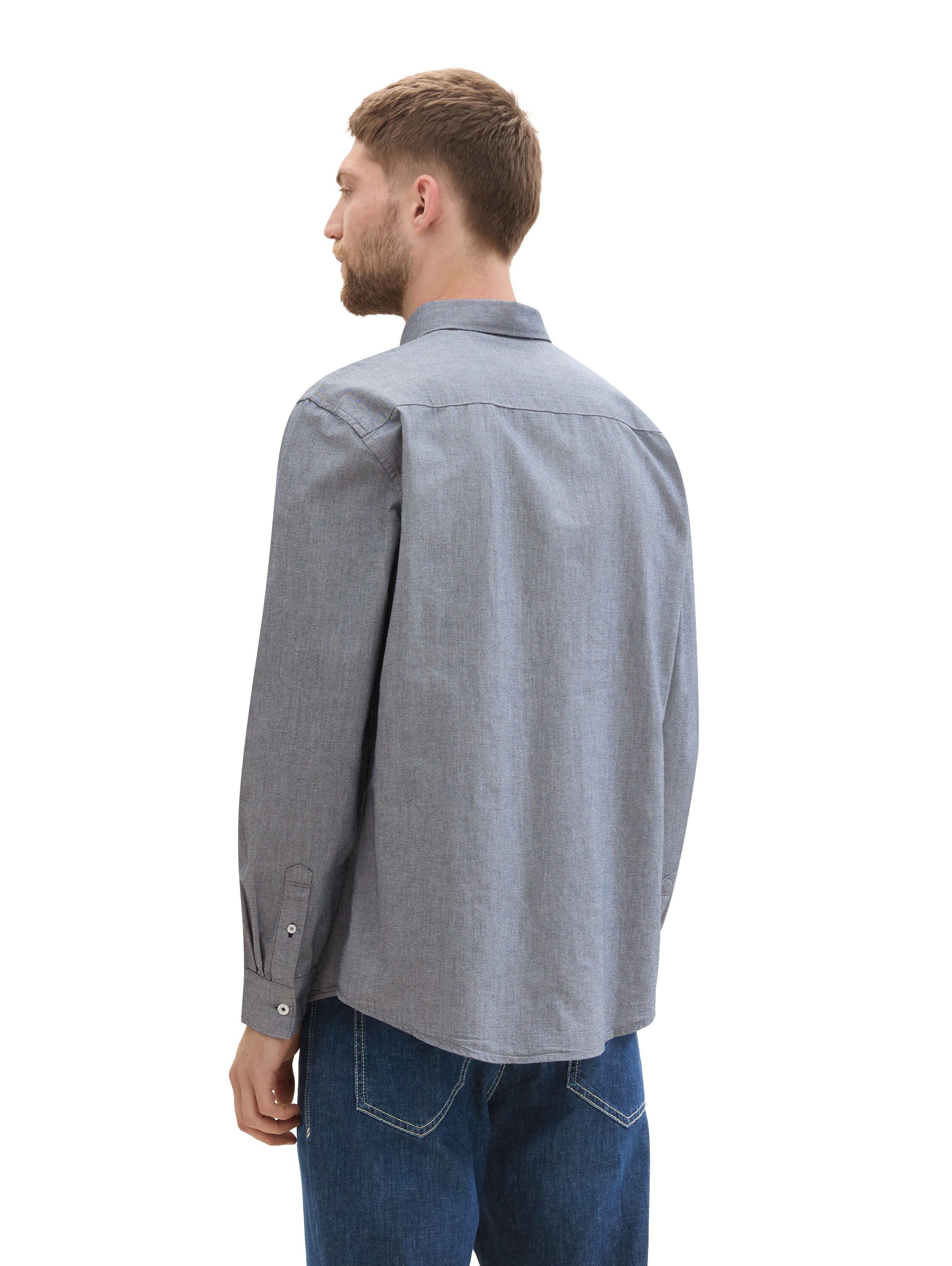 Tom Tailor Overhemd met lange mouwen Oxford met borstzak
