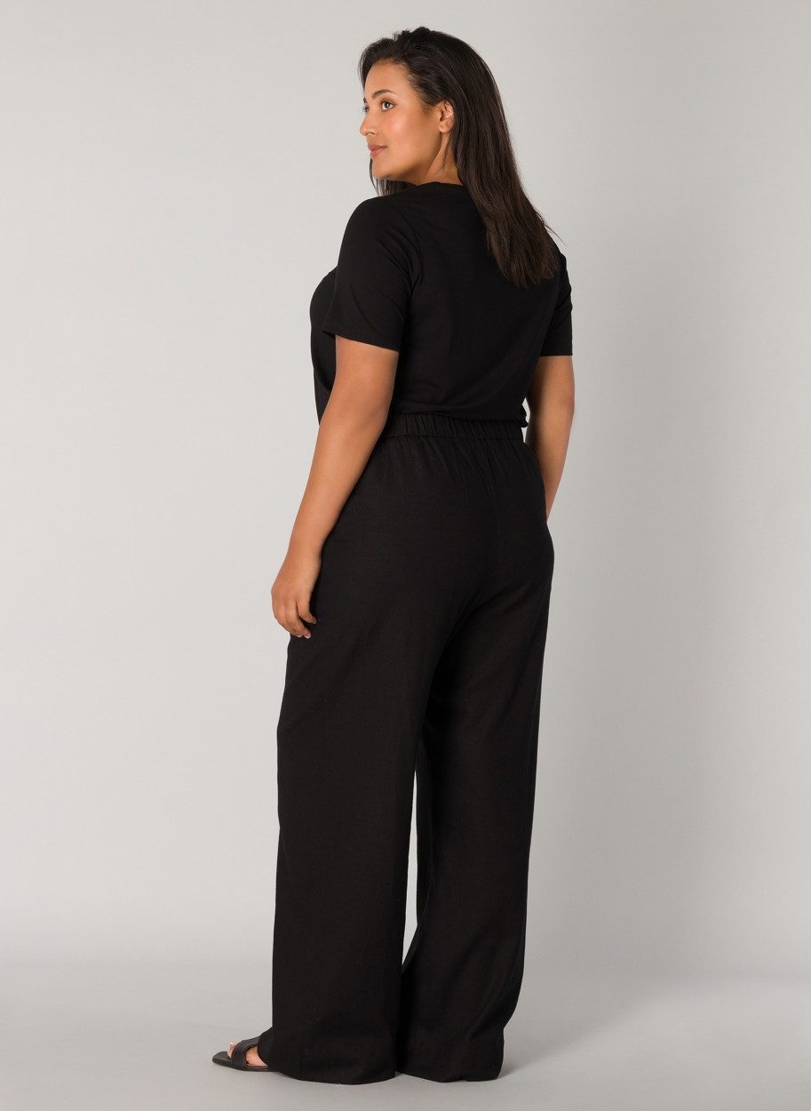 Base Level Curvy Linnen broek Yula