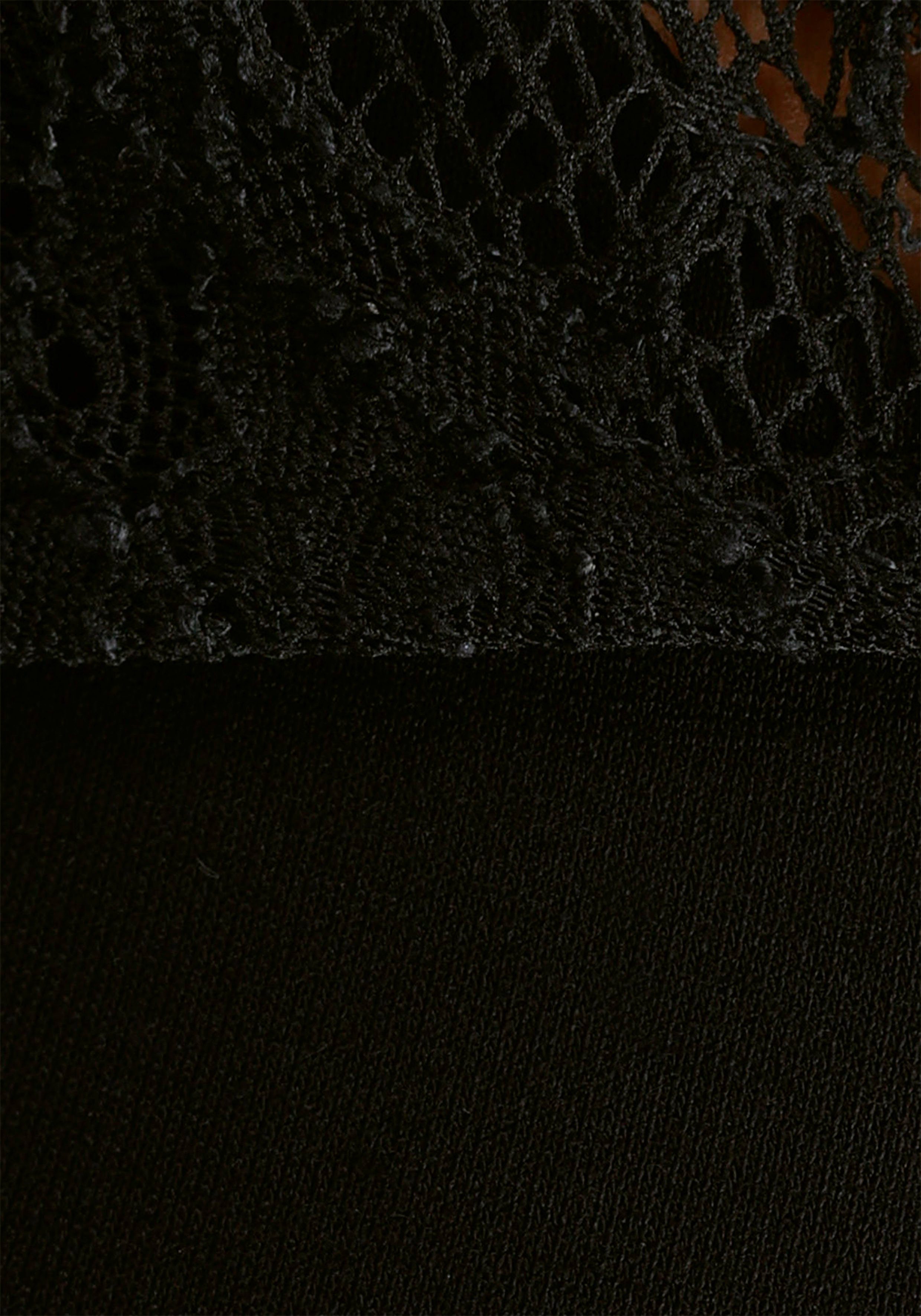 Melrose Shirt met lange mouwen Langarm, effen, met sierknop