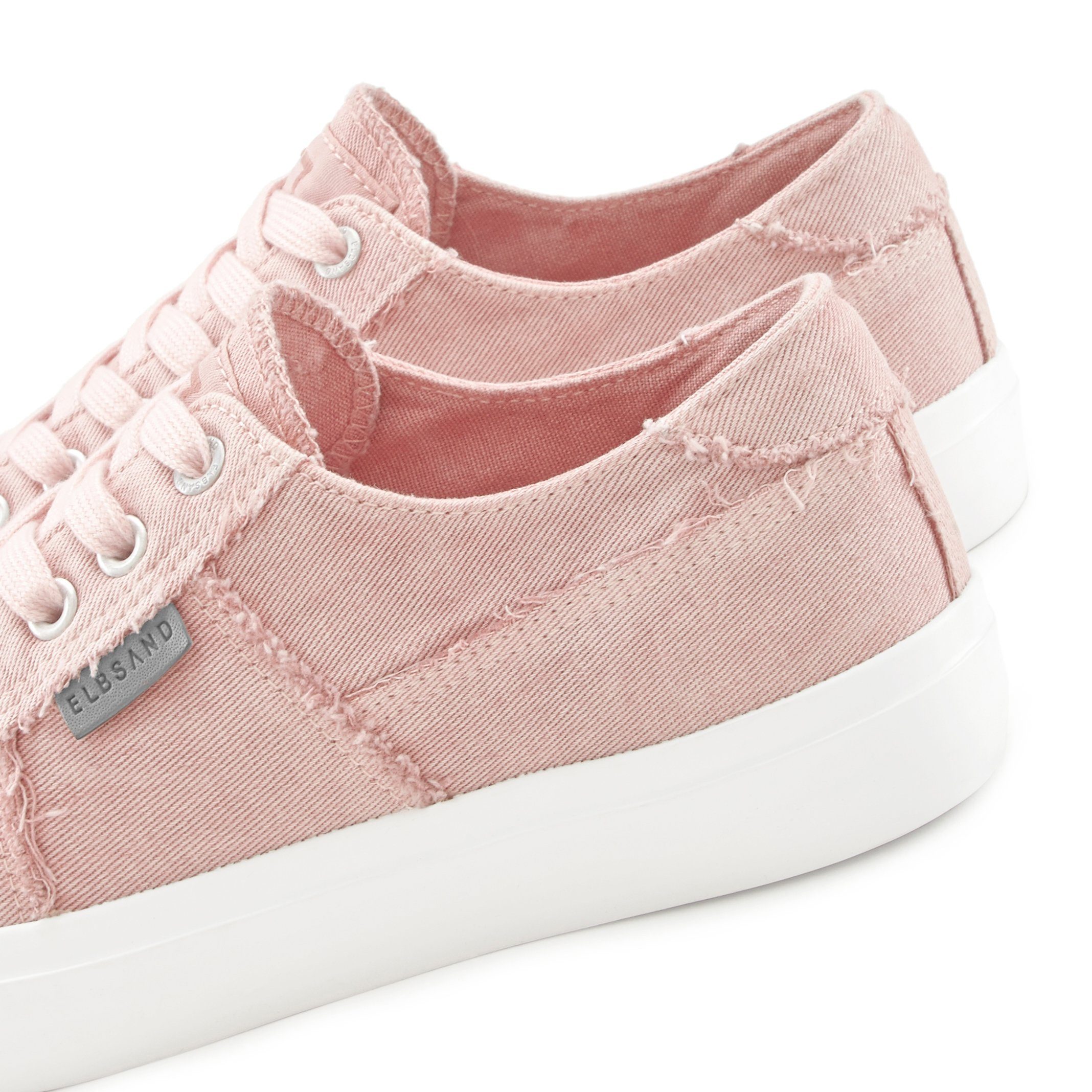 Elbsand Sneakers Veterschoen, vrijetijdsschoen van textiel, used-look VEGAN
