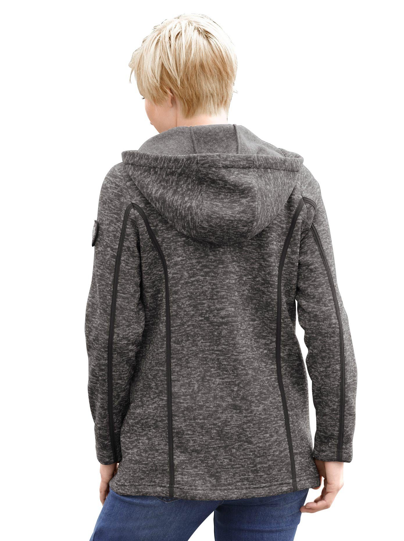Casual Looks Fleecejack met capuchon