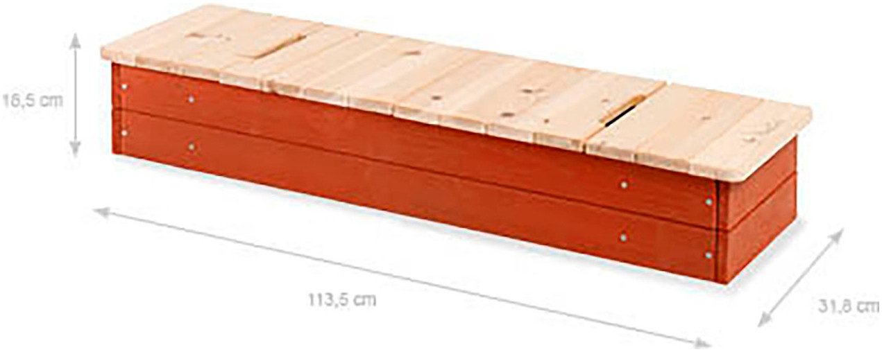 Pinolino® Zandbak Hedda, rot/natur