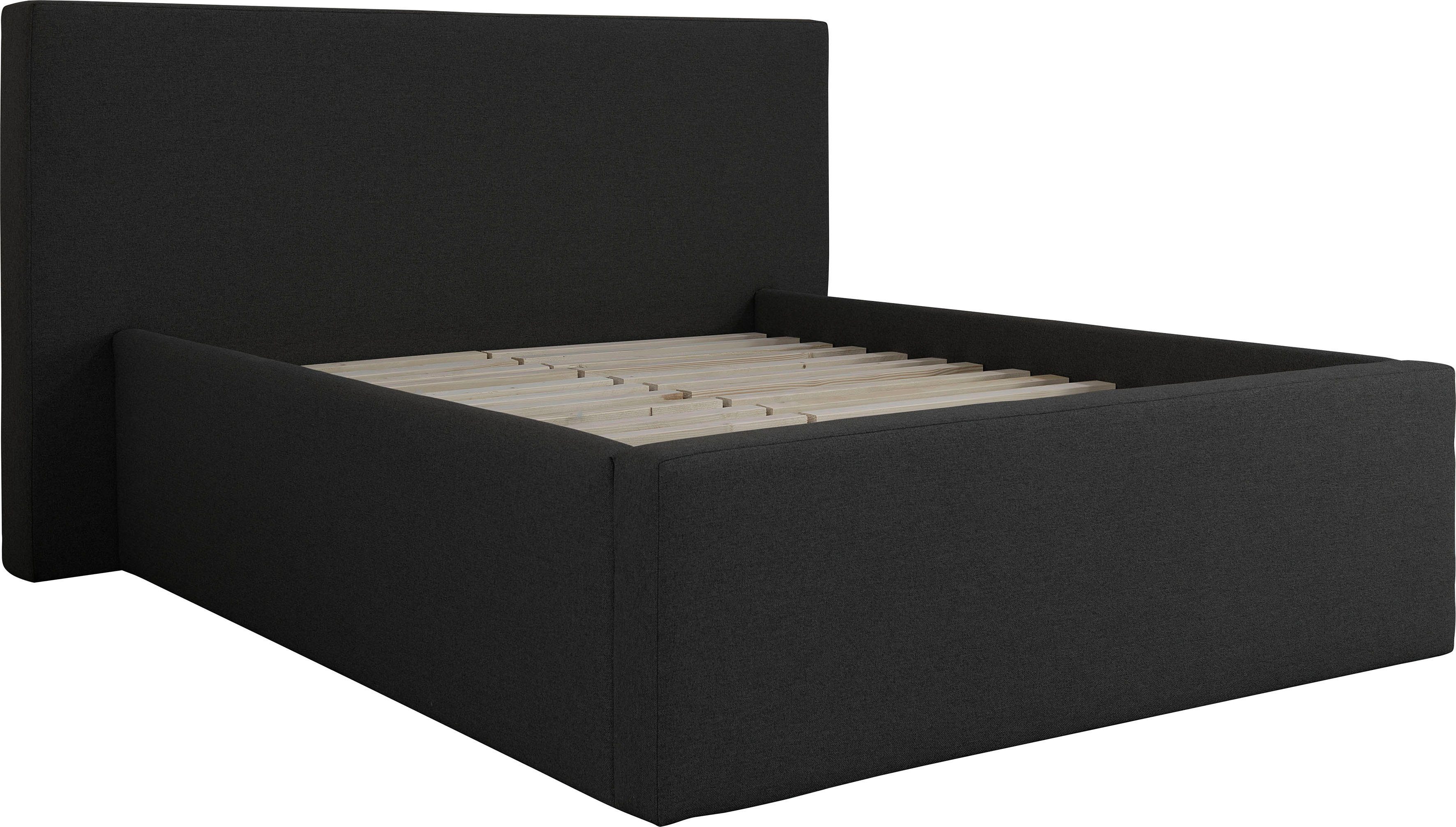 INOSIGN Gestoffeerd bed DALINA rechtlijnig hoofdbord, in 5 breedten, ook in 220 cm lengte