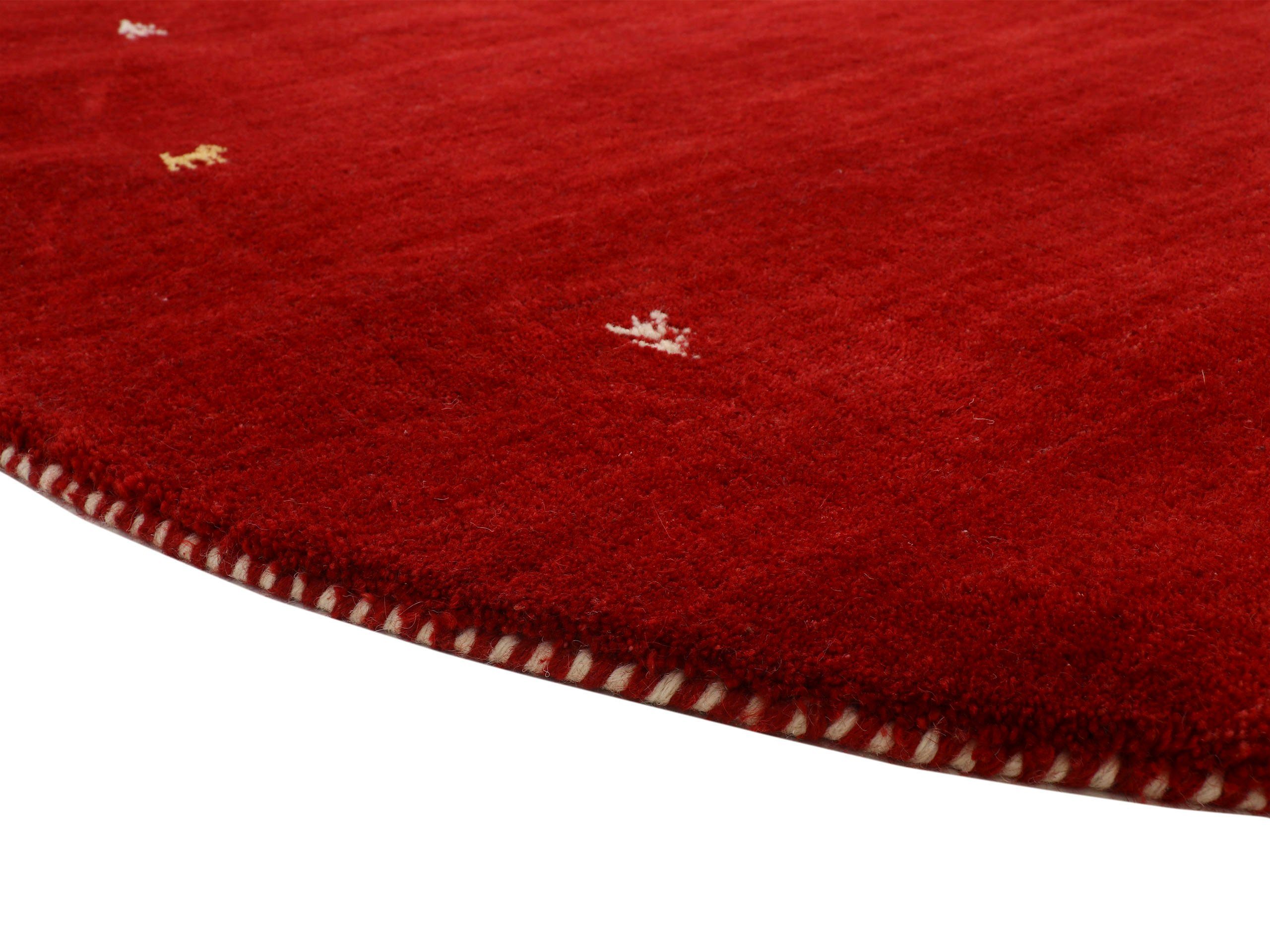 carpetfine Wollen kleed Gabbeh uni zuivere wol met de hand geweven, gabbeh diermotief warm omgevingsklimaat vele maten