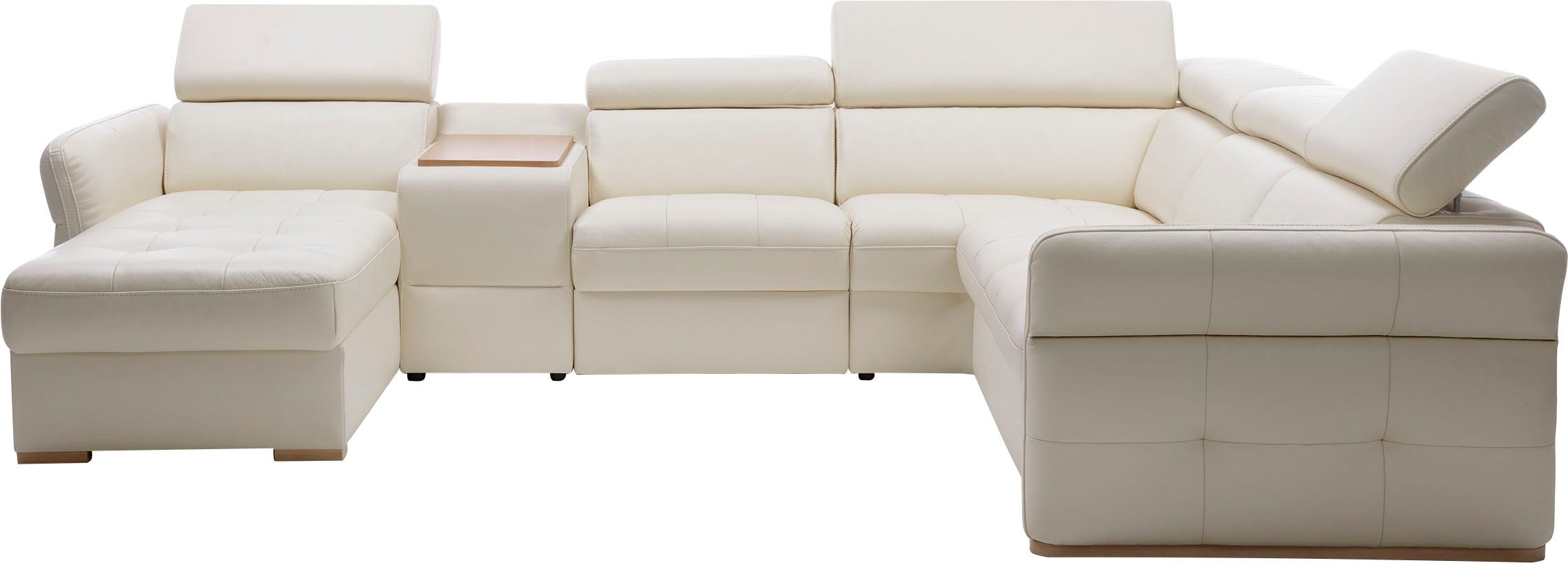 exxpo - sofa fashion Zithoek Massimo, familiebank met veel ruimte, leren bekleding, comfortabel, prettig