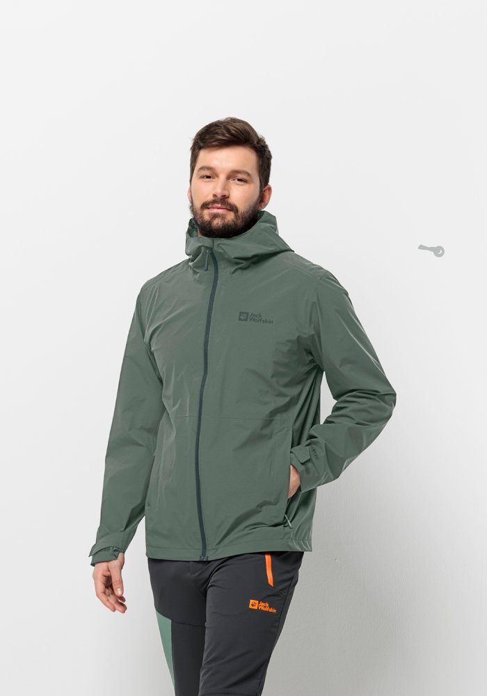Jack Wolfskin Functioneel jack ROBURY 2L JKT M heren wandelen & outdoor maat XXL (58) groen