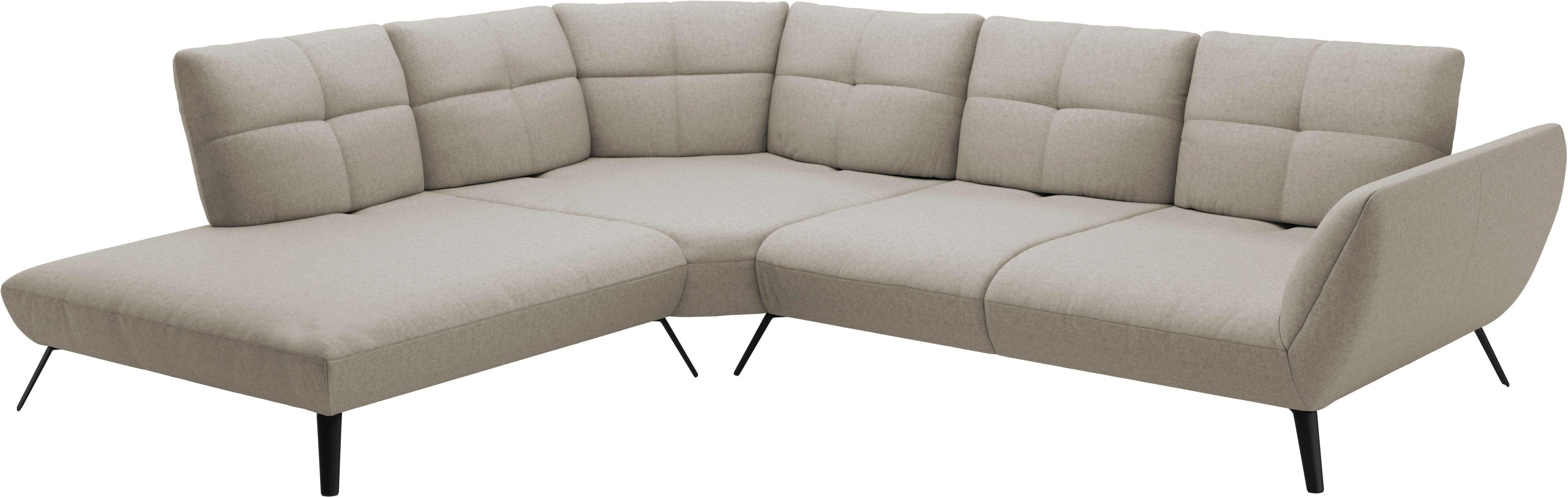 Places of Style Hoekbank Mikado L-vorm incl. zitdiepteverstelling en armleuningverstelling
