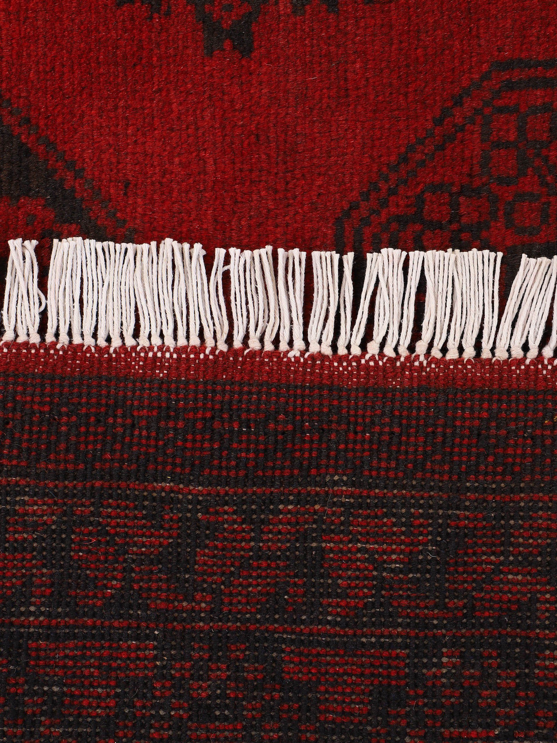 Woven Arts Oosters tapijt Afghan Akhche met de hand geknoopte, zuivere wol voor een warm omgevingsklimaat