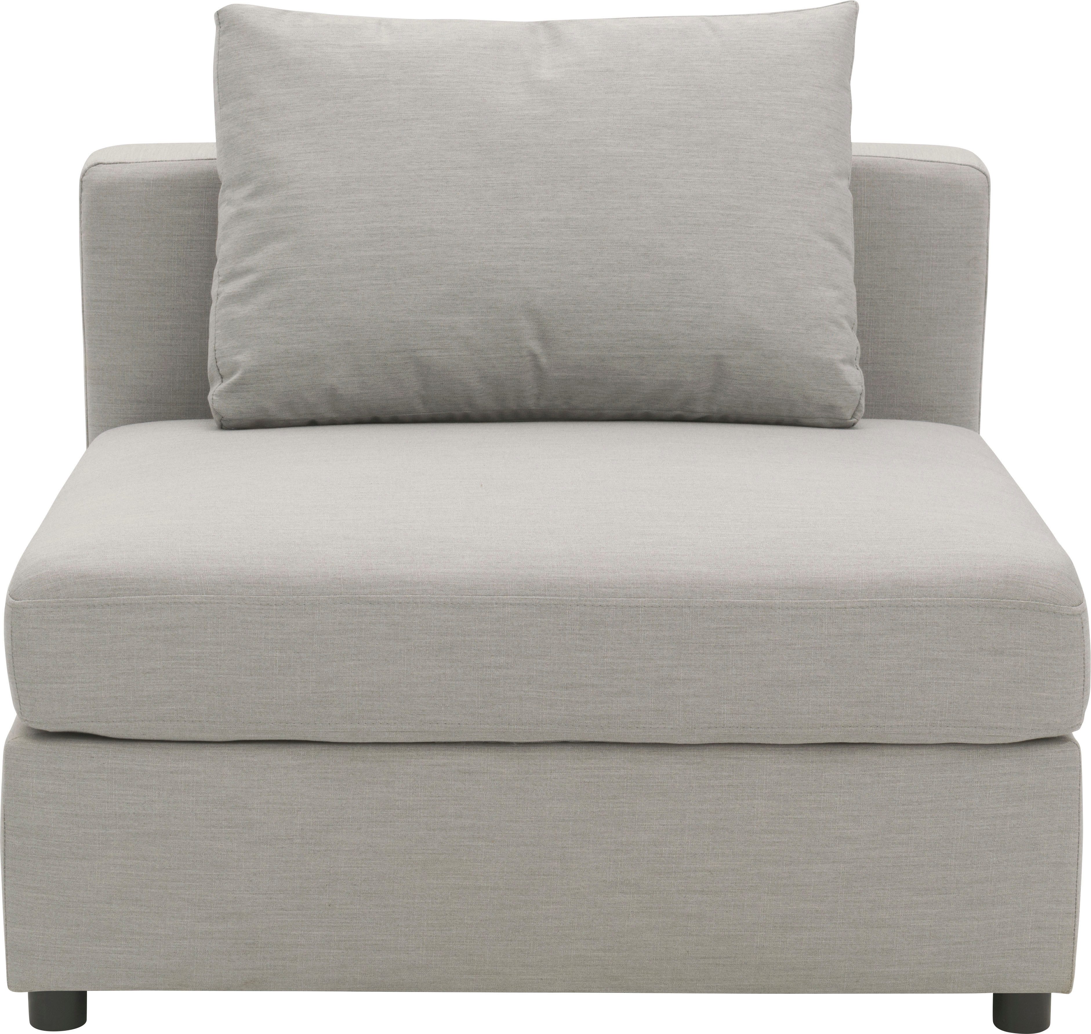 DOMO collection Sofaelement Solskin, individueel uitbreidbaar/combineerbaar met losse kussens. rug- en zijpanelen als steeksysteem.