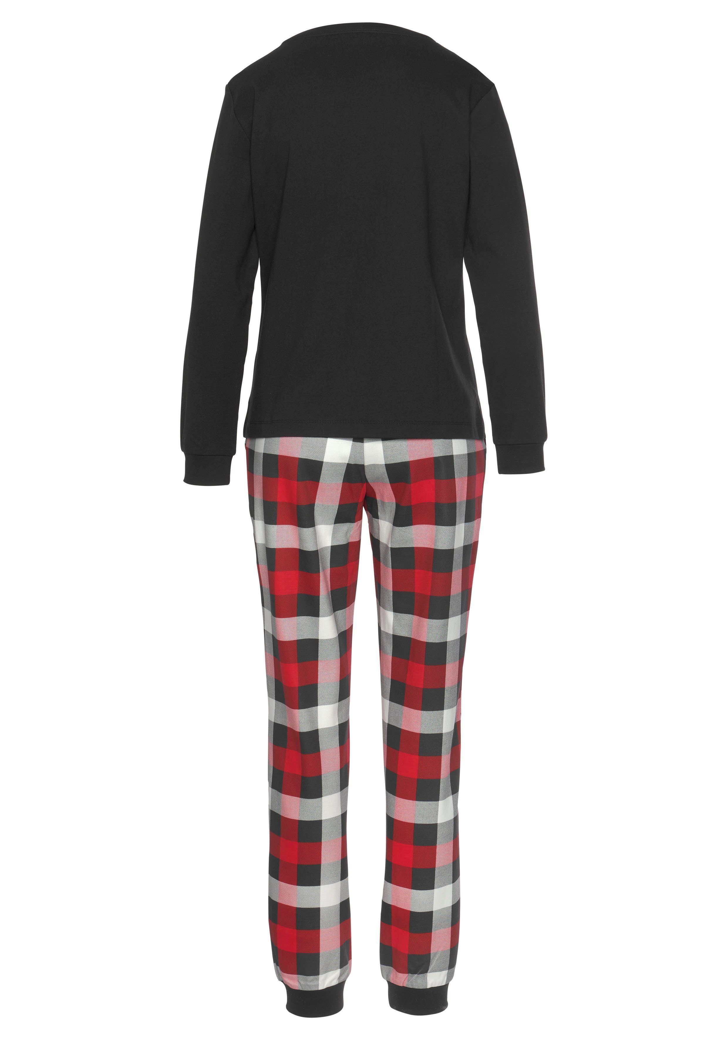 Lascana Pyjama met geruite broek