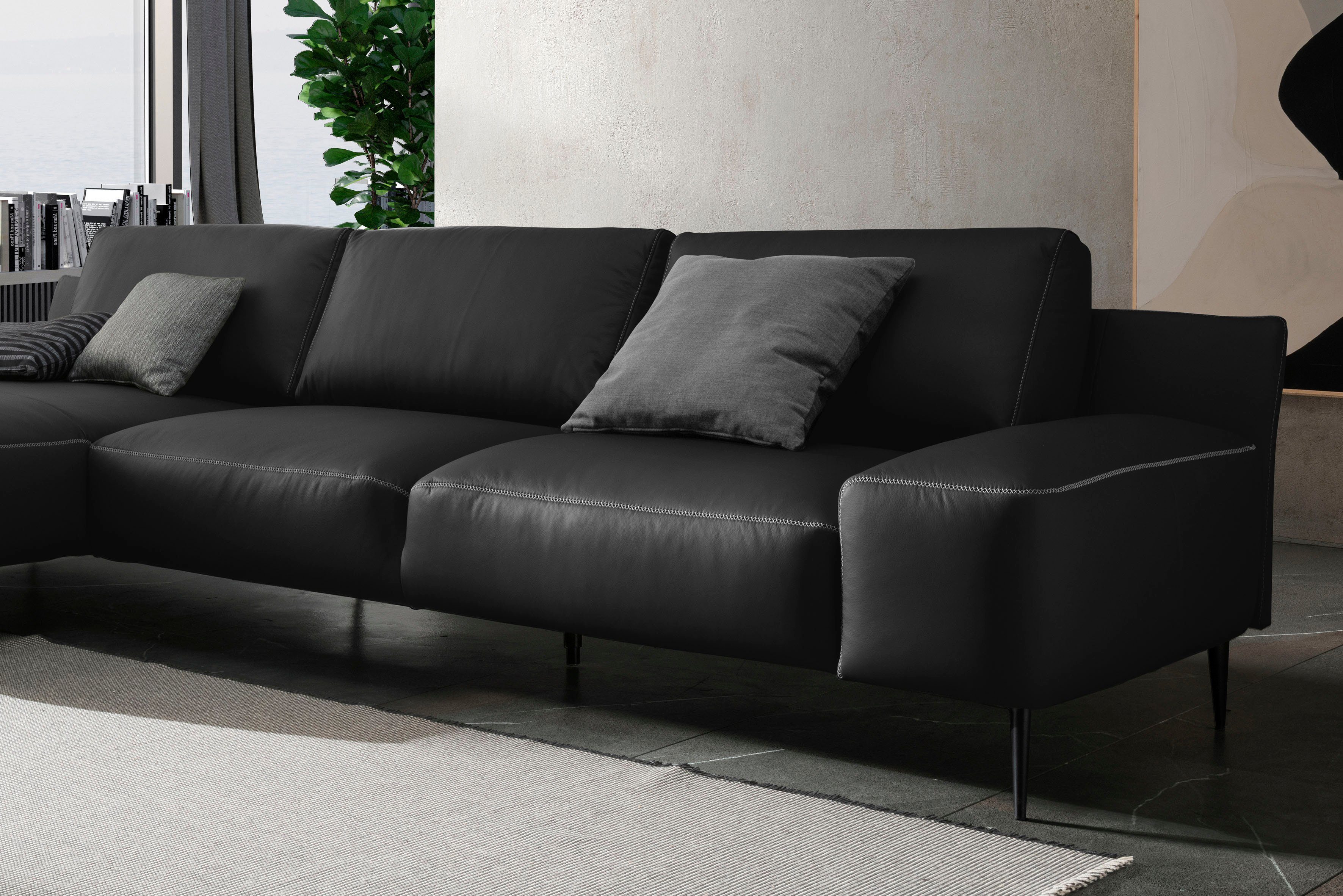 designwerk Hoekbank Forma L-vorm, tijdloos ontwerpsofa met actuele voet