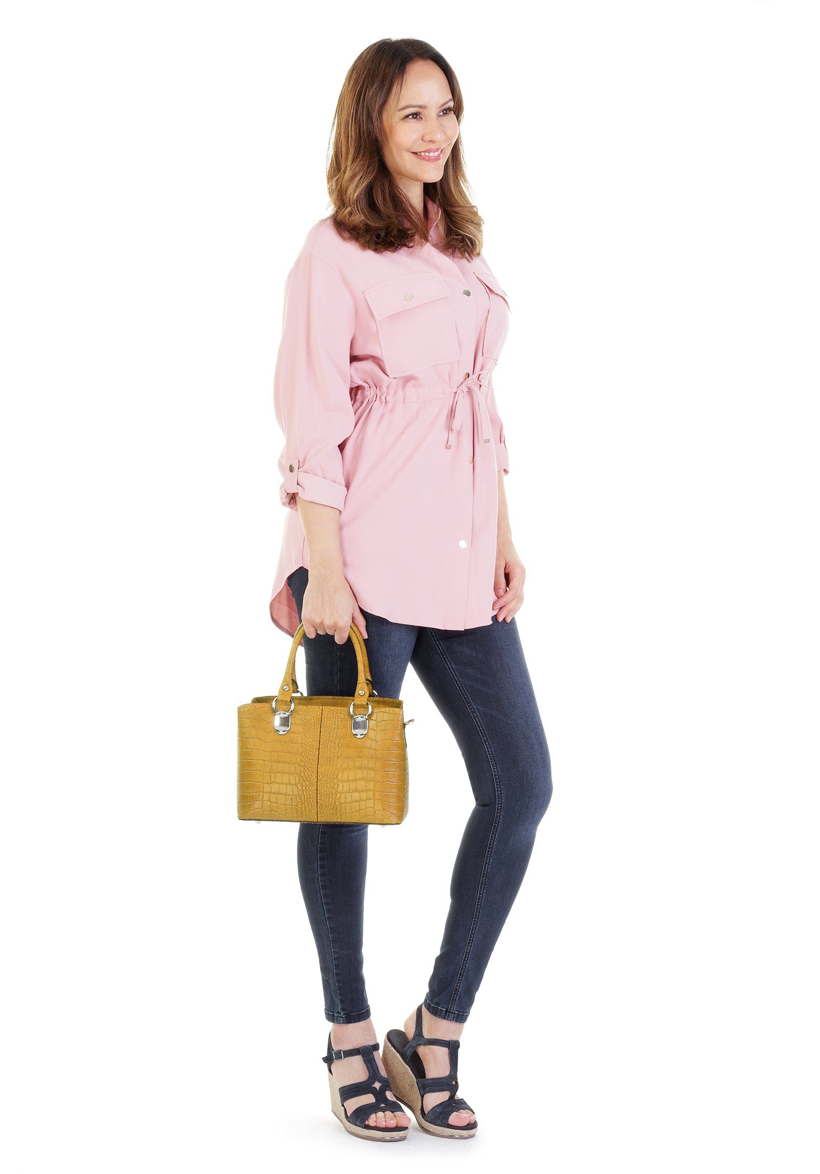 Cluty Schoudertas echt leer, made in italy