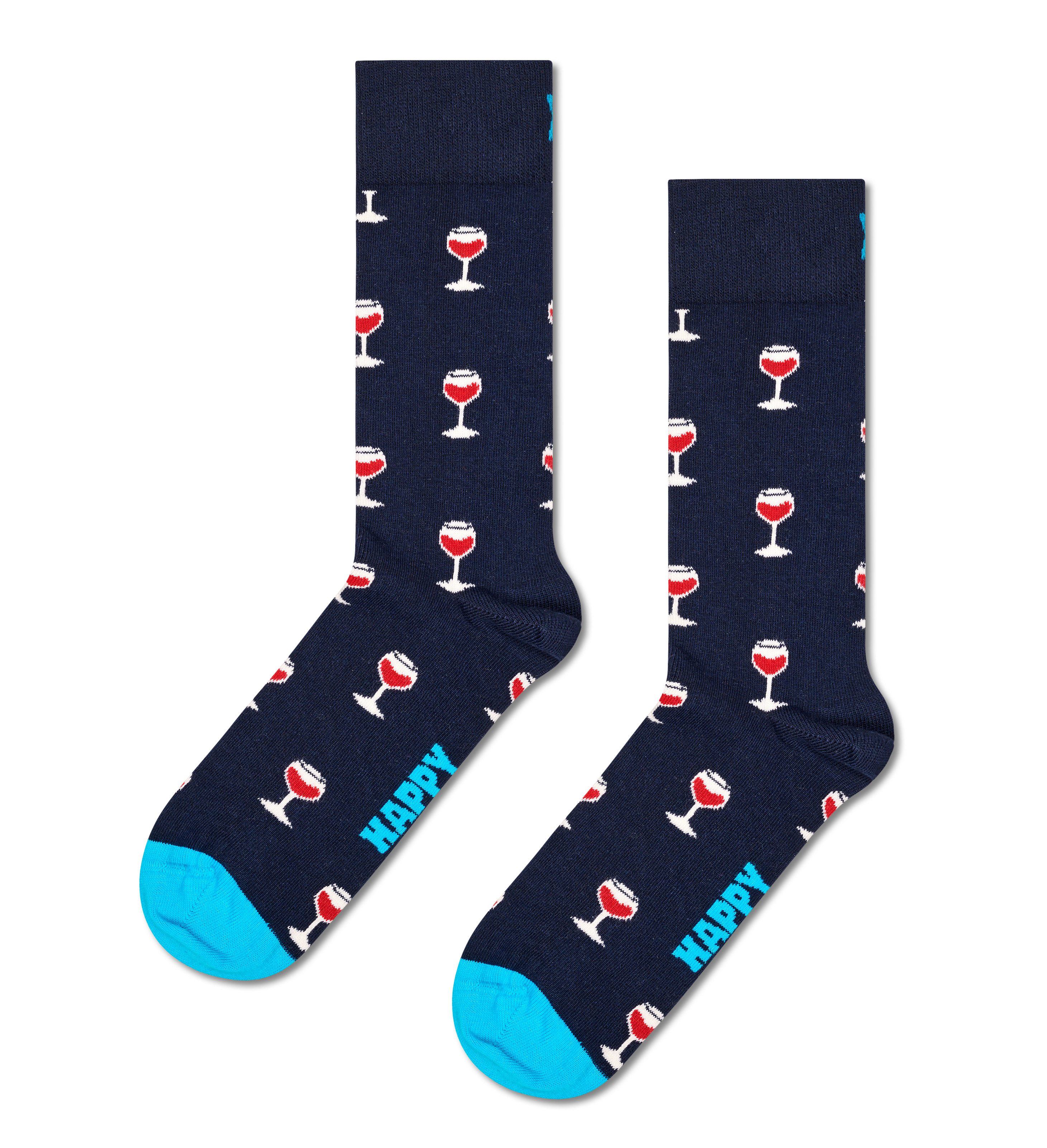 Happy Socks Lange sokken met partymotieven (Set van 2)