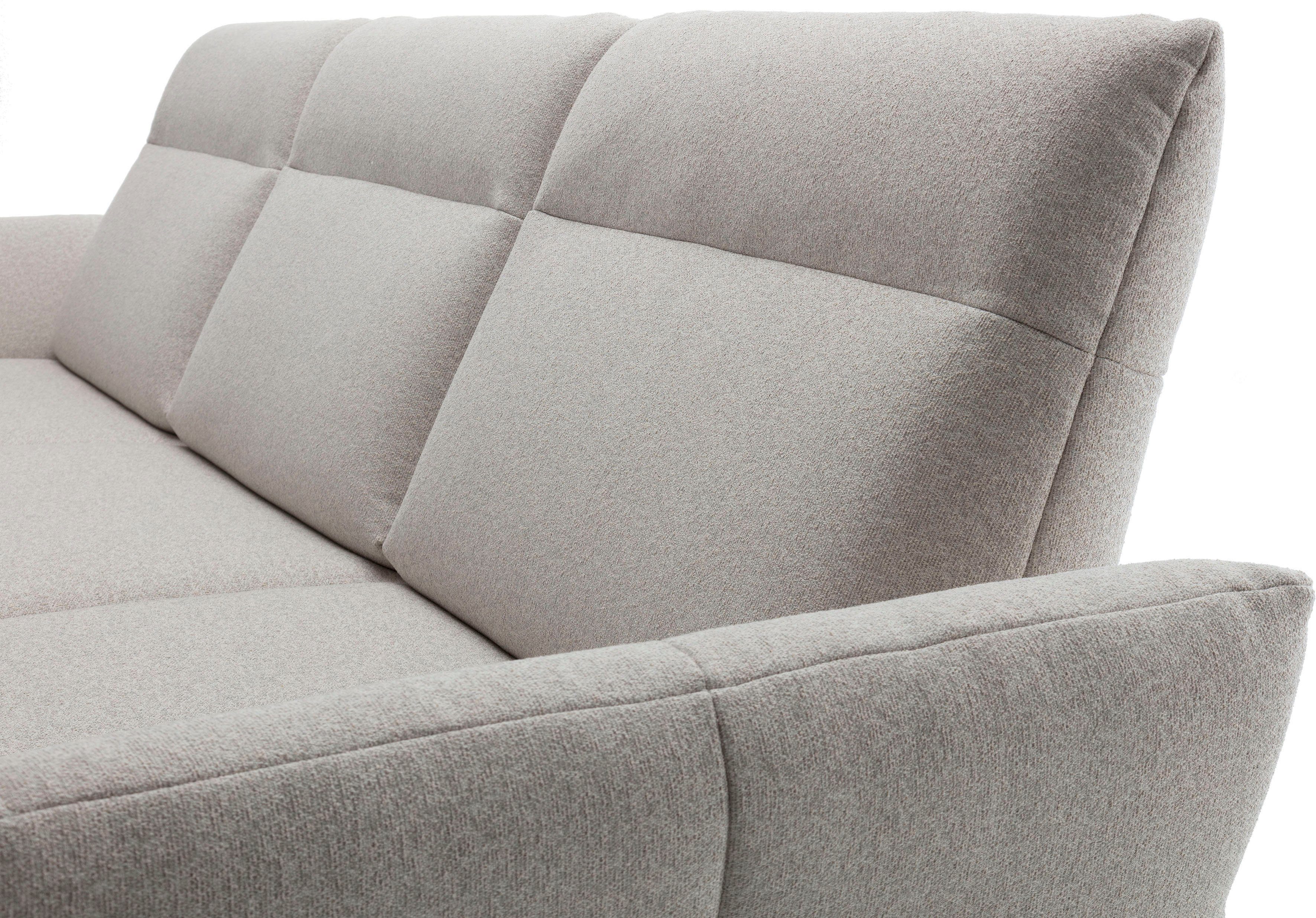 Hülsta Sofa Hoekbank Hs.460 Sokkel in walnotenhout, onderstel in umbra grijs, breedte 318 cm