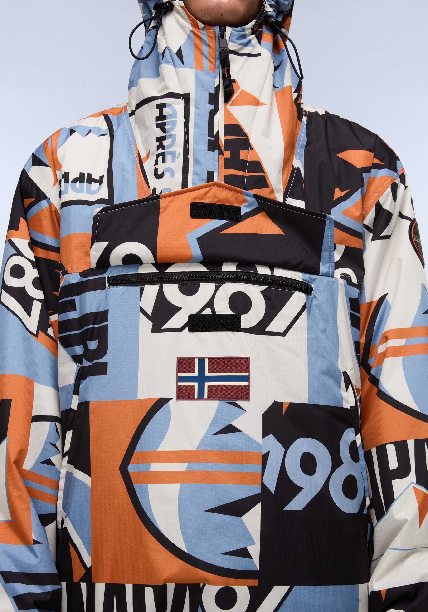 Napapijri Functioneel jack Next Regular fit met capuchon en opstaande kraag