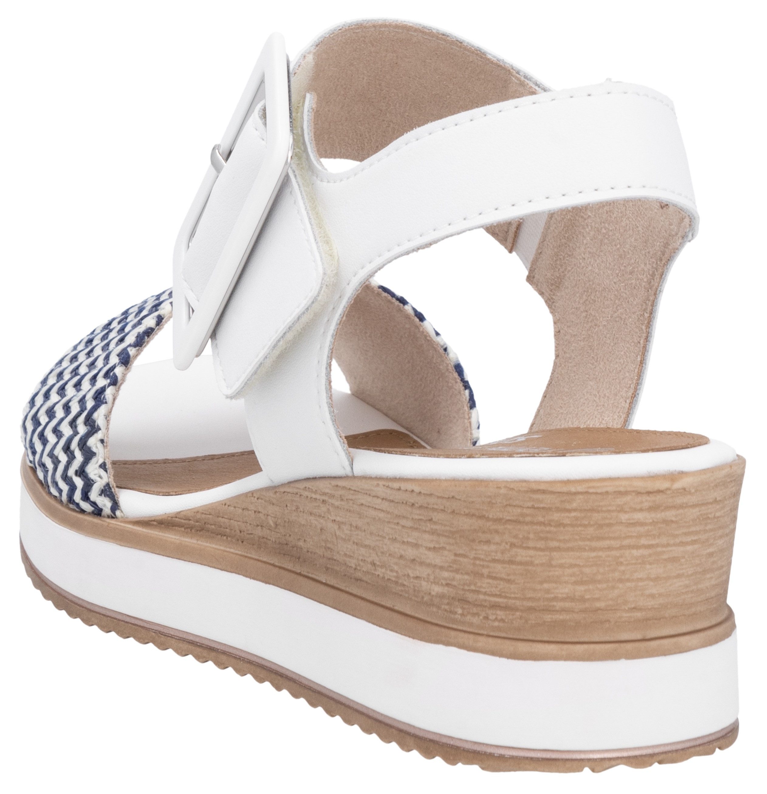 Remonte Sandaaltjes ELLE-Collection , zomerschoen, sandaal, comfortschoen met klittenband onder de siergesp