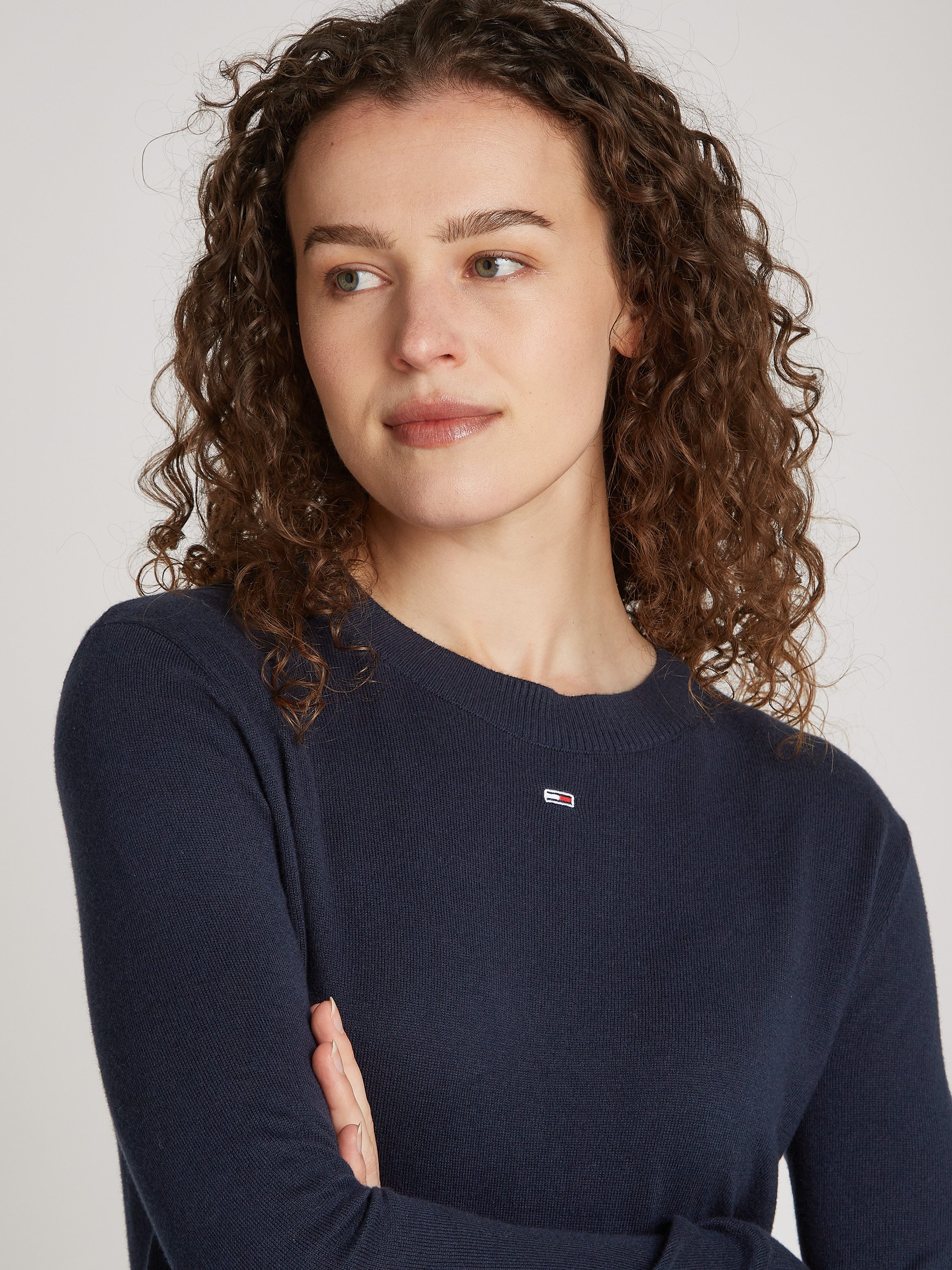 TOMMY JEANS Gebreide trui TJW ESSENTIAL CREW NECK SWEATER