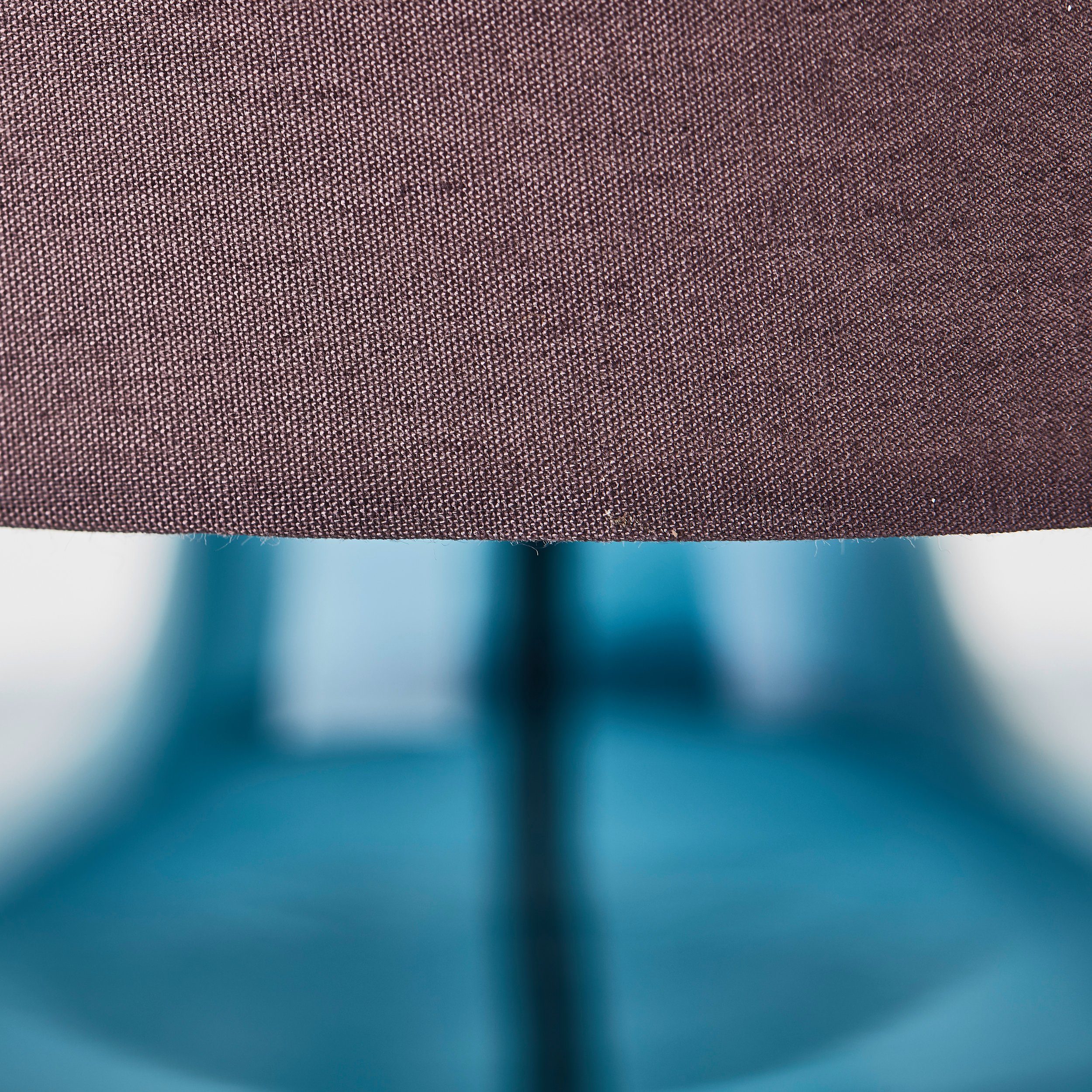 Brilliant Leuchten Tafellamp Hydra Ø 29,8 cm, E27, glas/textiel, taupe/donkerblauw