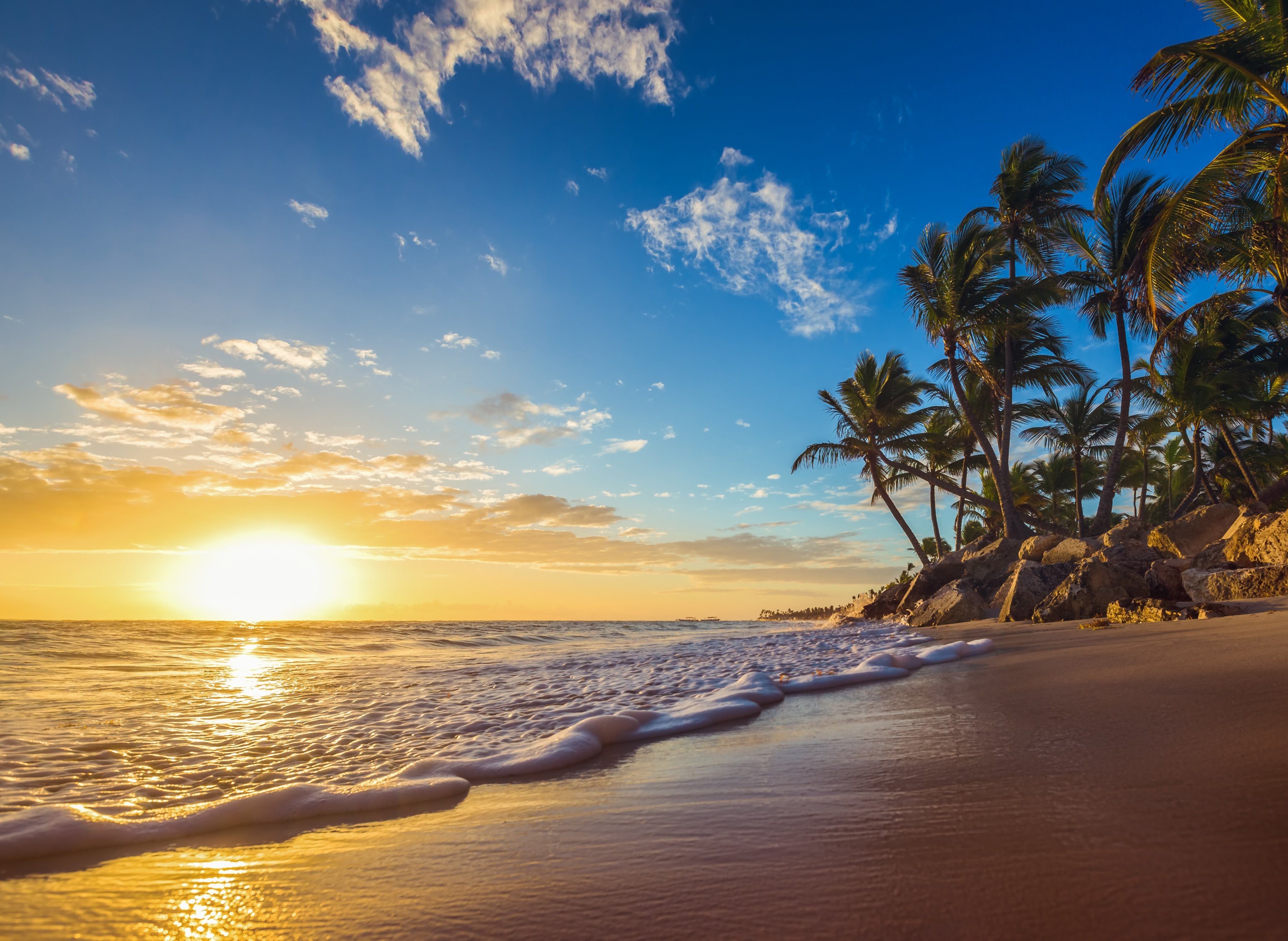 Papermoon Fotobehang Tropical in BEACH SUNRISE