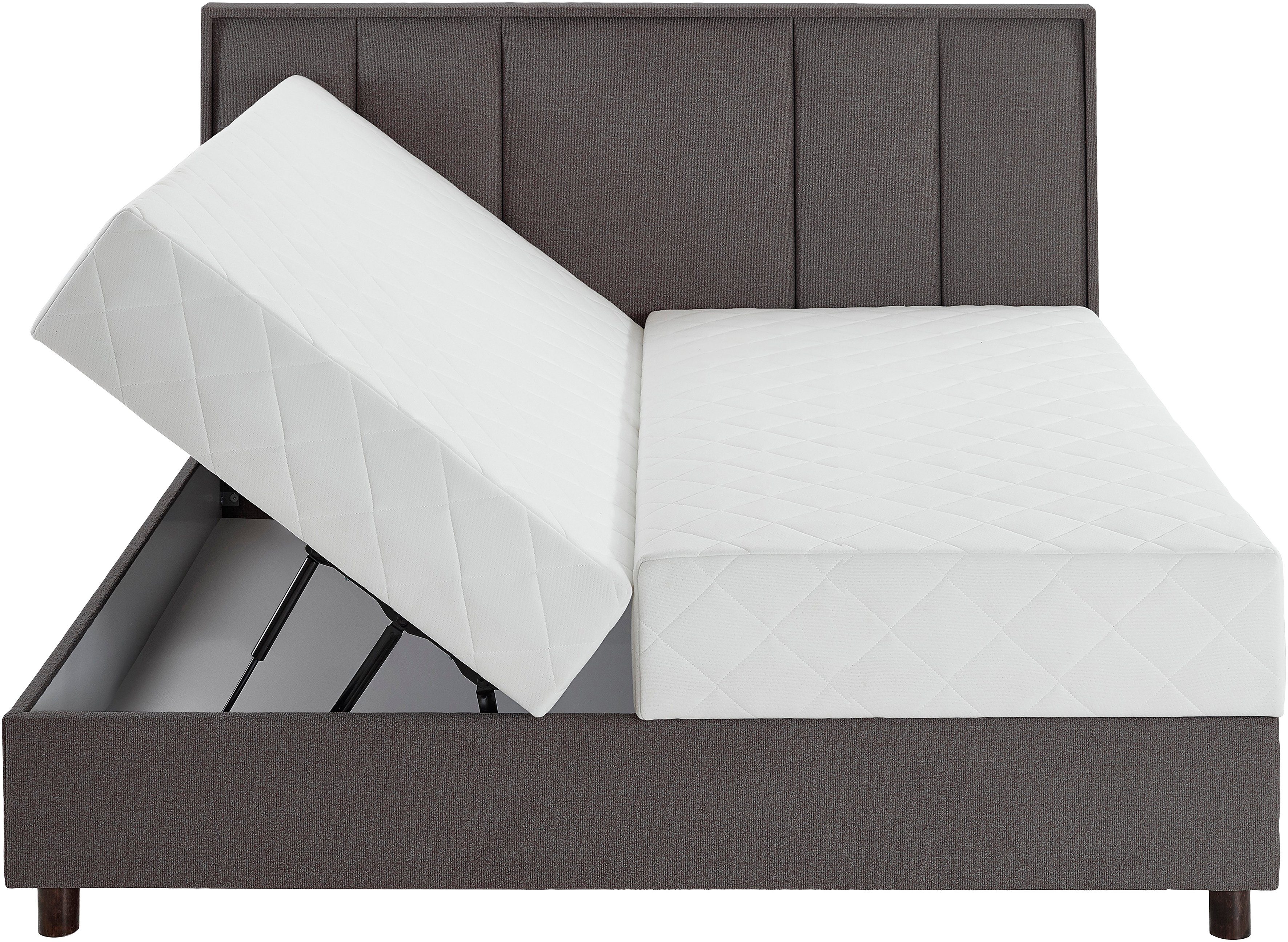 ATLANTIC home collection Boxspring ARLA met pocketveringsmatras en bedkist