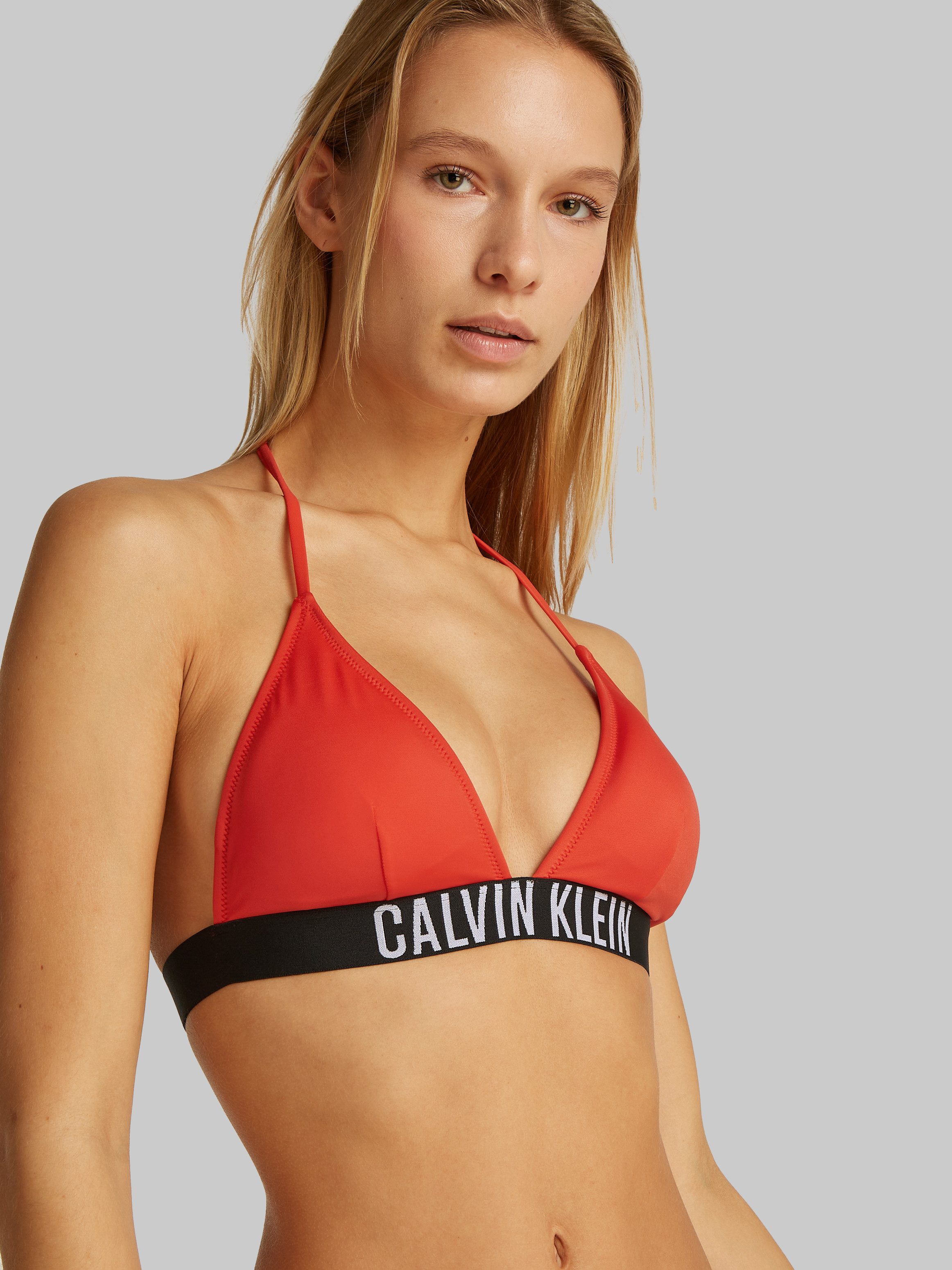 Calvin Klein Swimwear Triangel-bikinitop TRIANGLE-RP met elastische logo-onderband