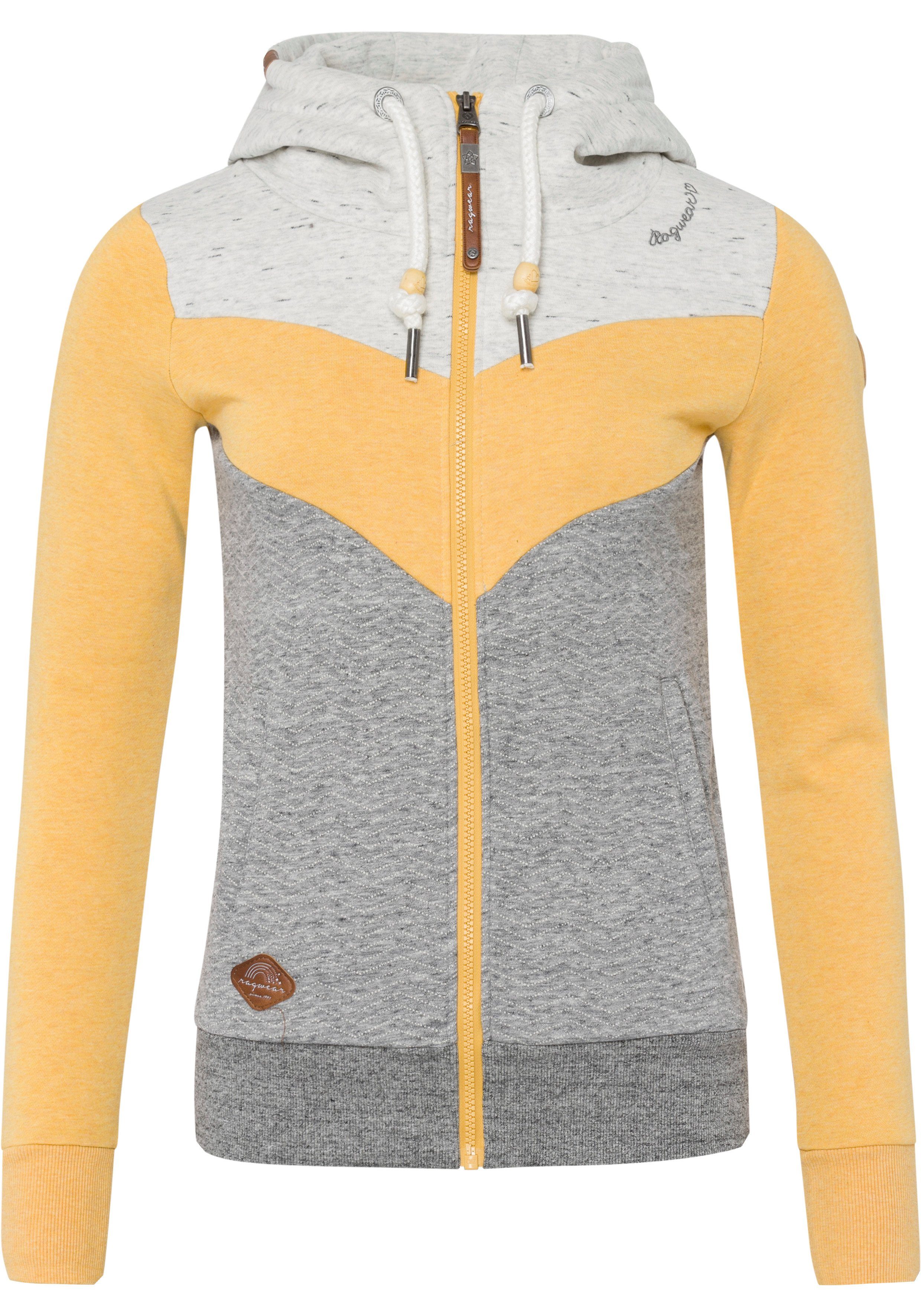 Ragwear Sweatvest TREGA ZIP O in colourblocking-design