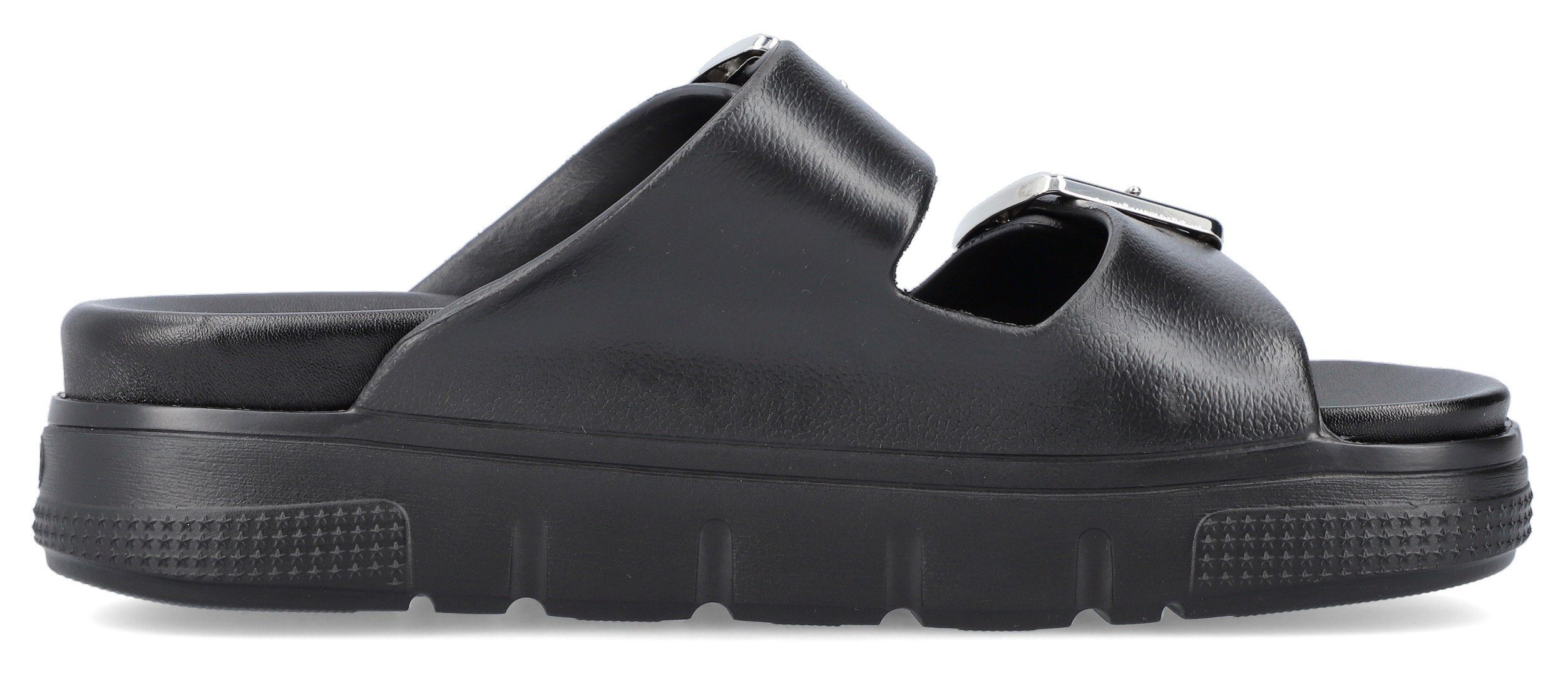 Rieker Slippers , plateau, zomerschoen, slippers in breedte g (=wijd)