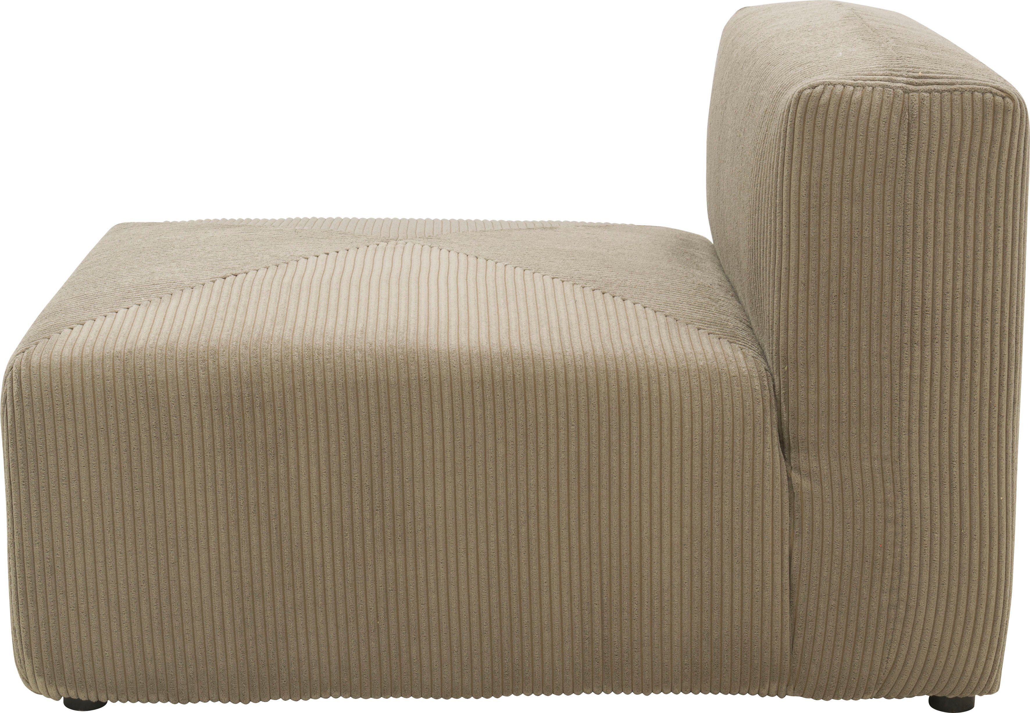RAUM.ID Sofaelement Gerrid Ribfluwelen bekleding, tussenelement, kan ook afzonderlijk worden geplaatst