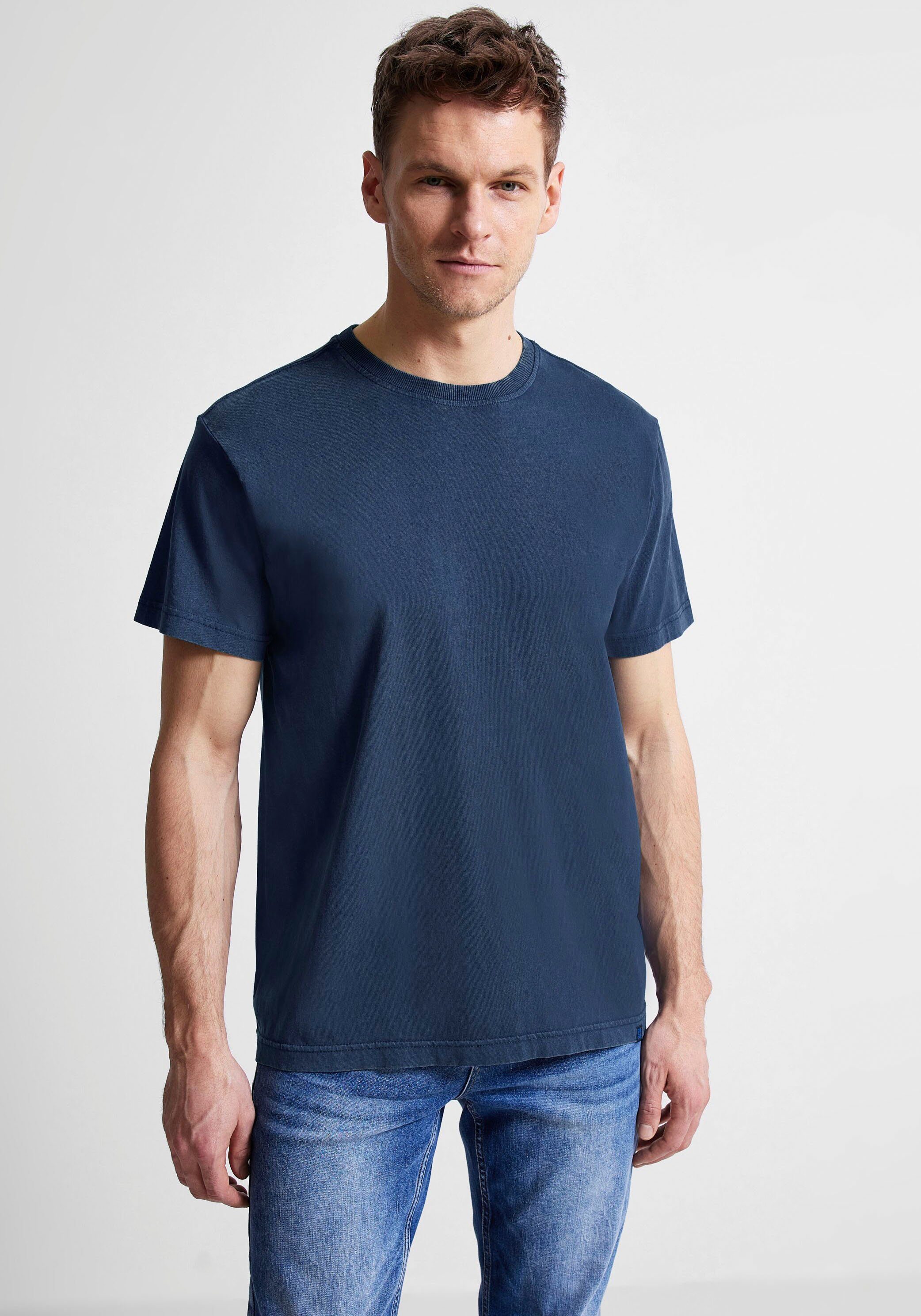STREET ONE MEN T-shirt met lengte die heupen bedekt