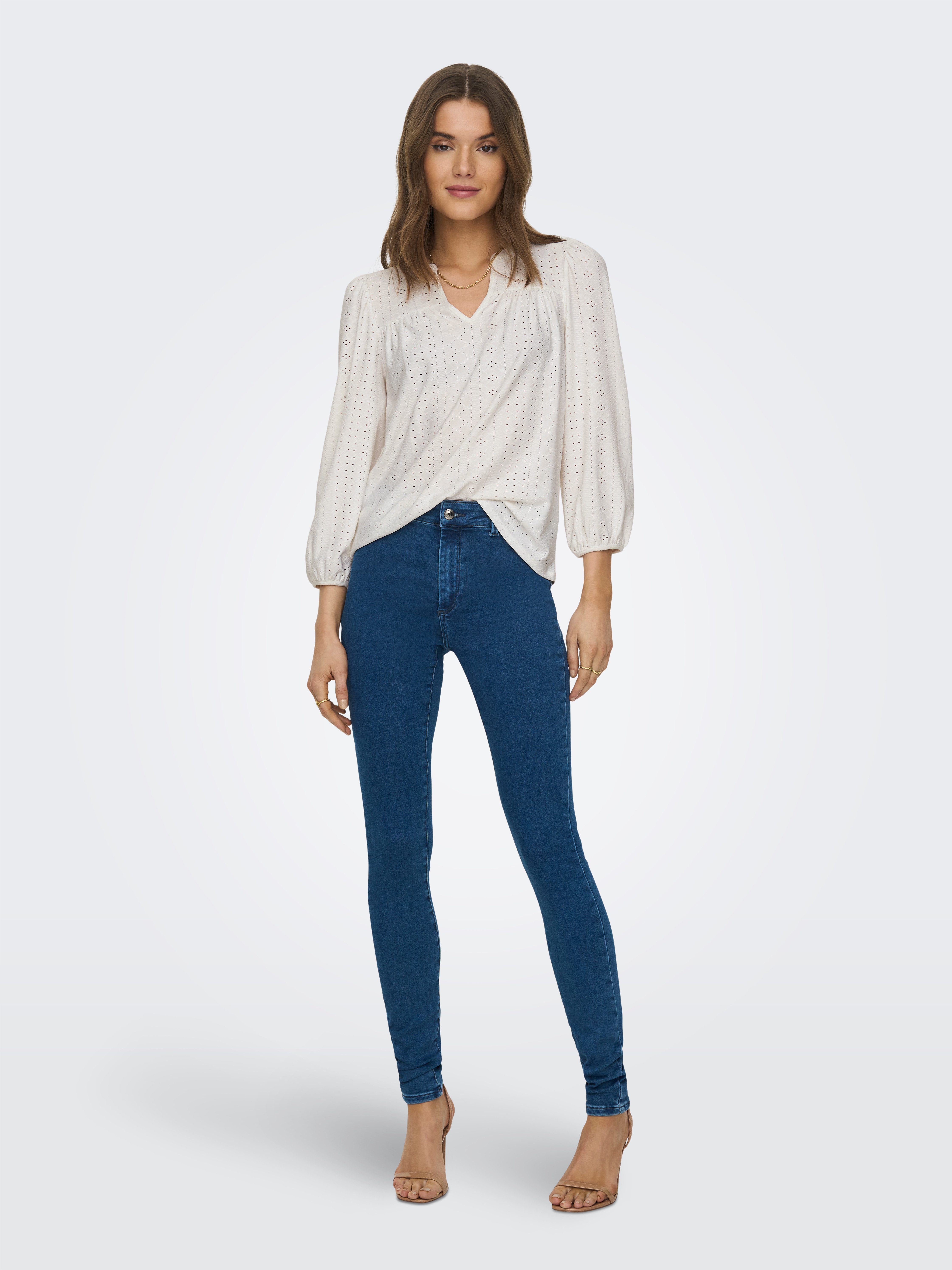 Only Shirt ONLSANDRA 3/4 SPLIT TOP JRS